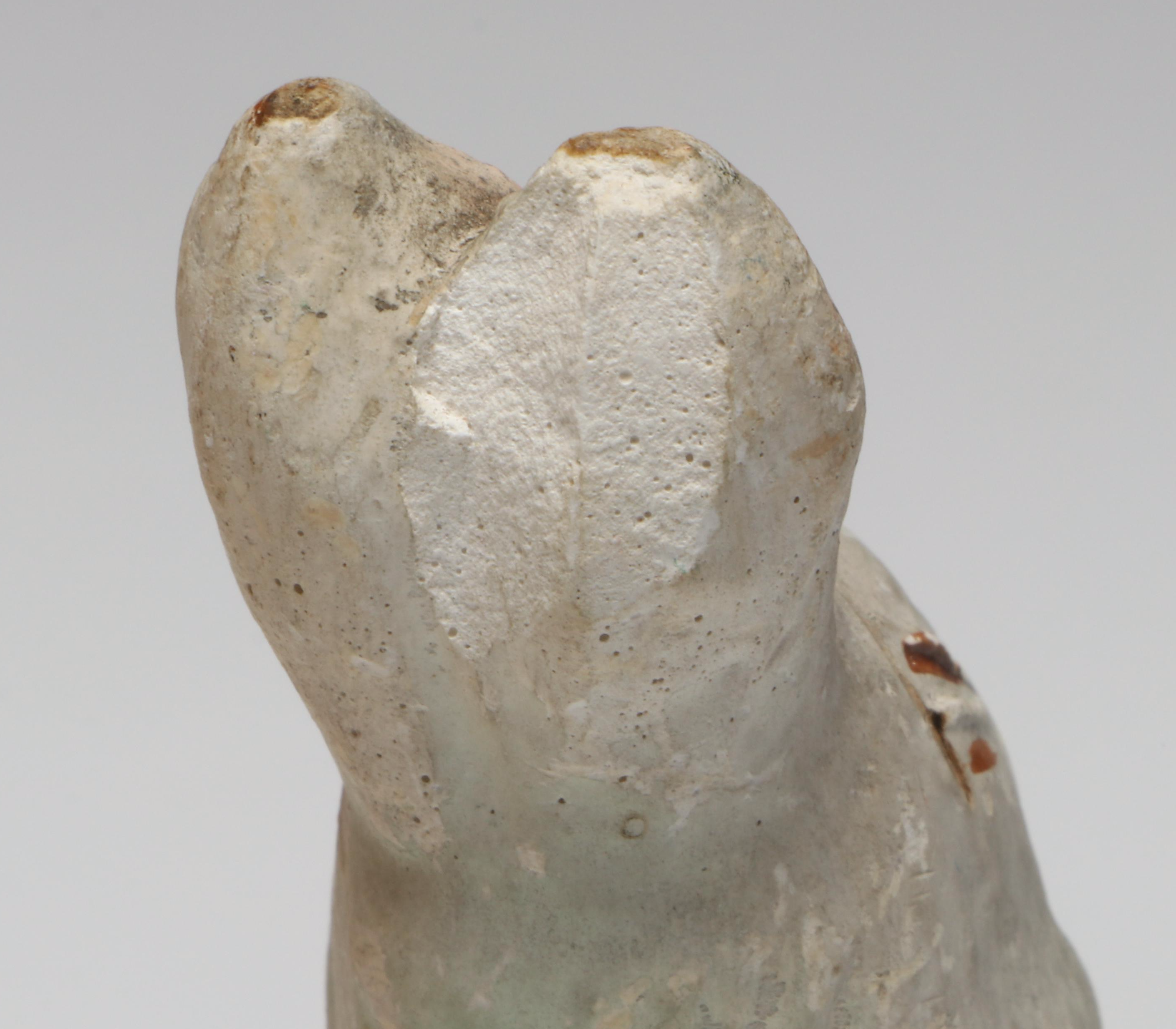 Chalkware Easter Bunny, Chick and Rooster Figurines, Mid-20th Century