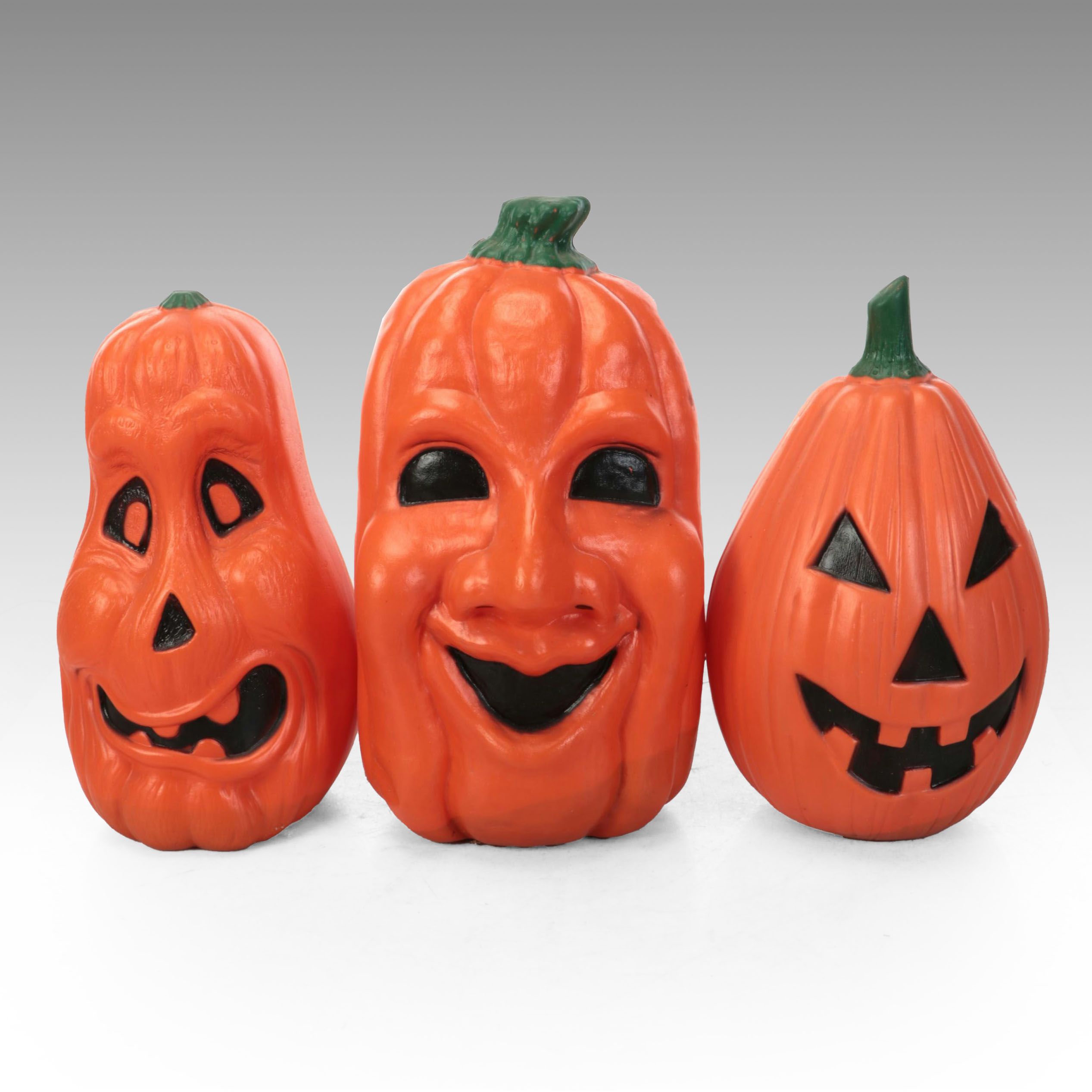 Illuminating Blow Mold Halloween Pumpkins