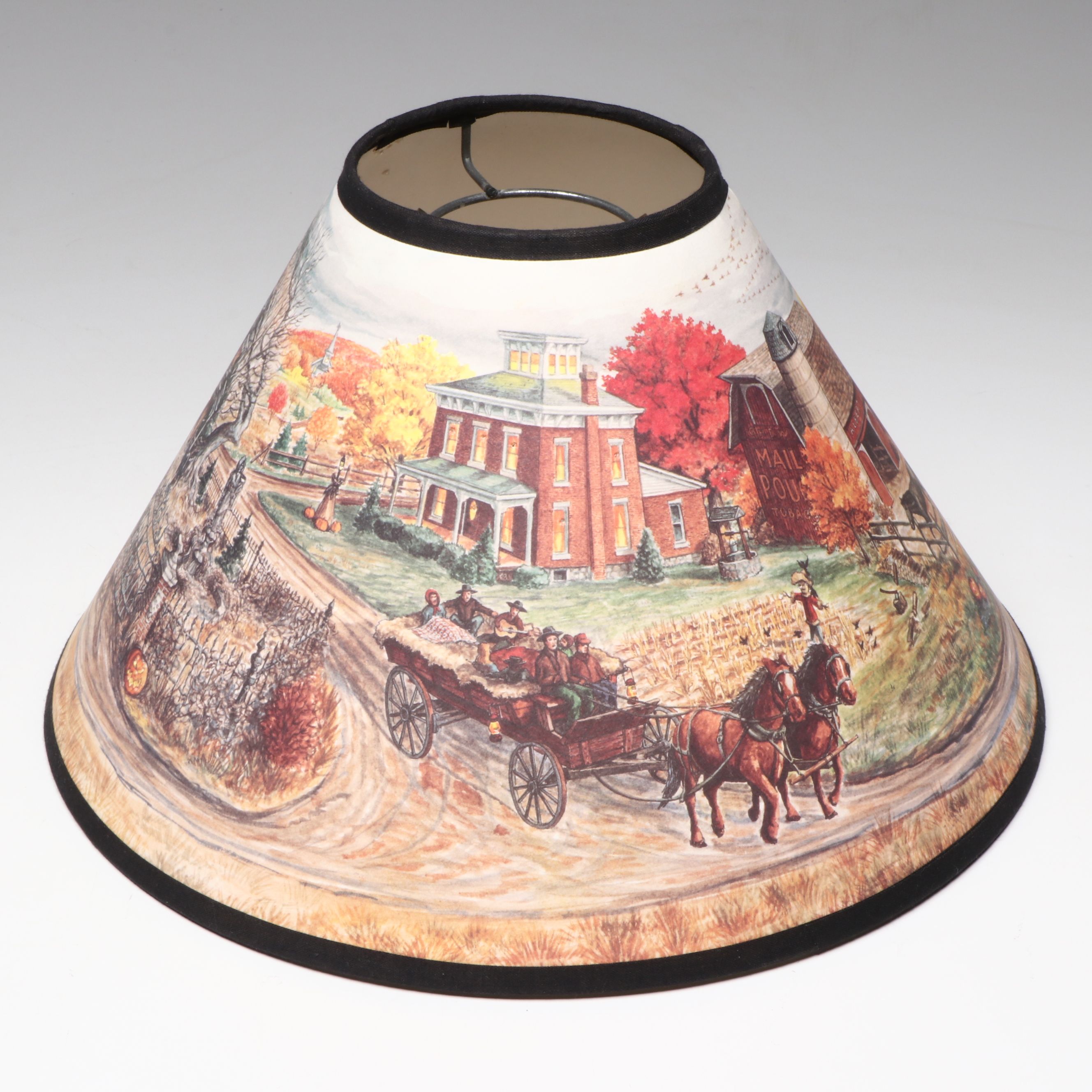 Vintage Thanksgiving, Christmas and Floral Lampshades
