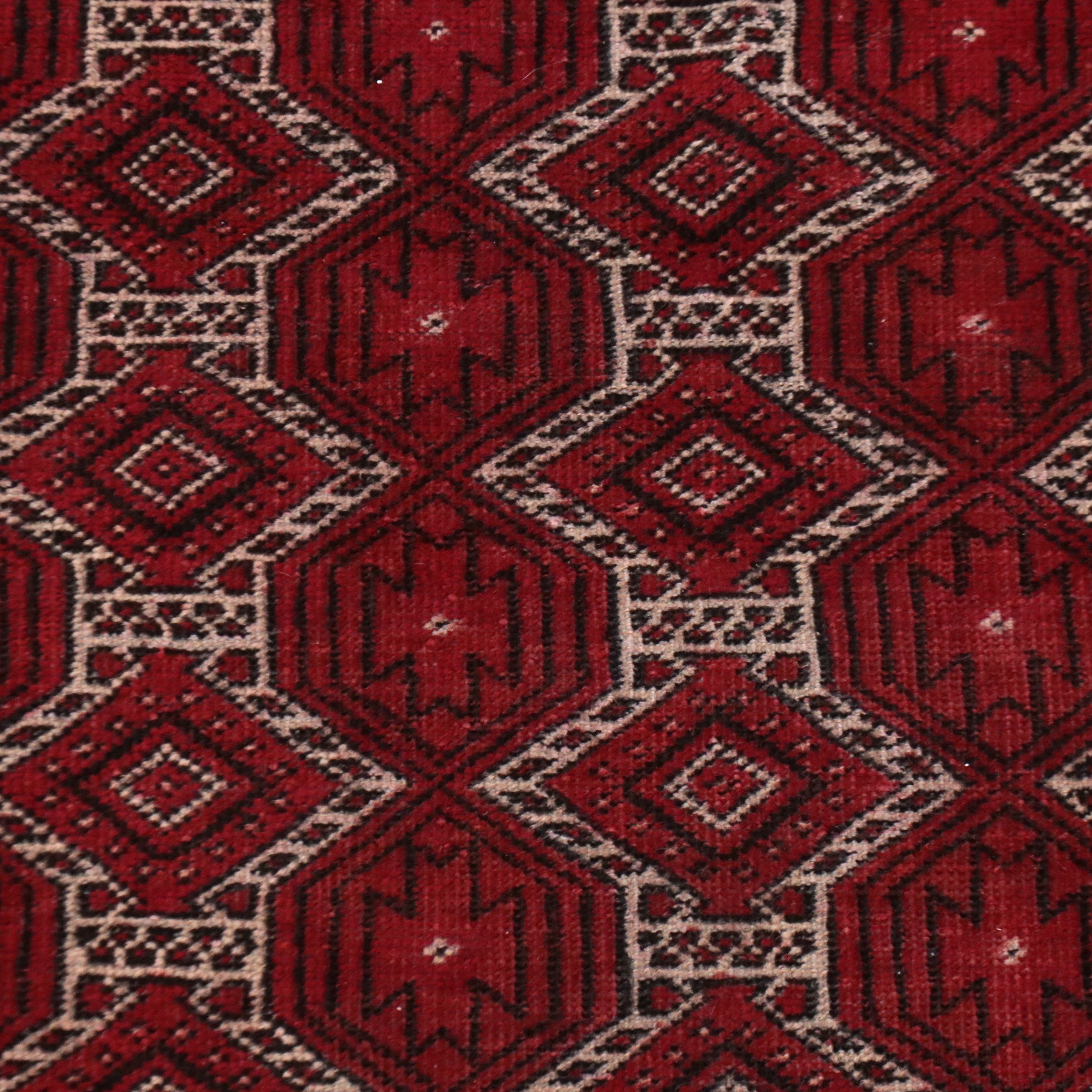 4' x 6'10 Hand-Knotted Afghan Baluch Area Rug