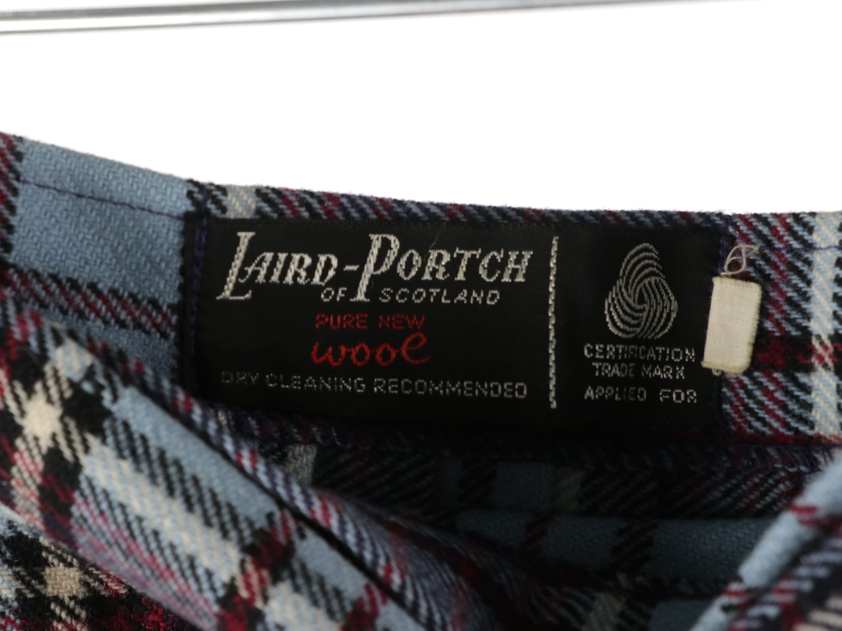 Laird-Portch of Scotland Vintage Colorful Tartan Wool Pleated Skirts