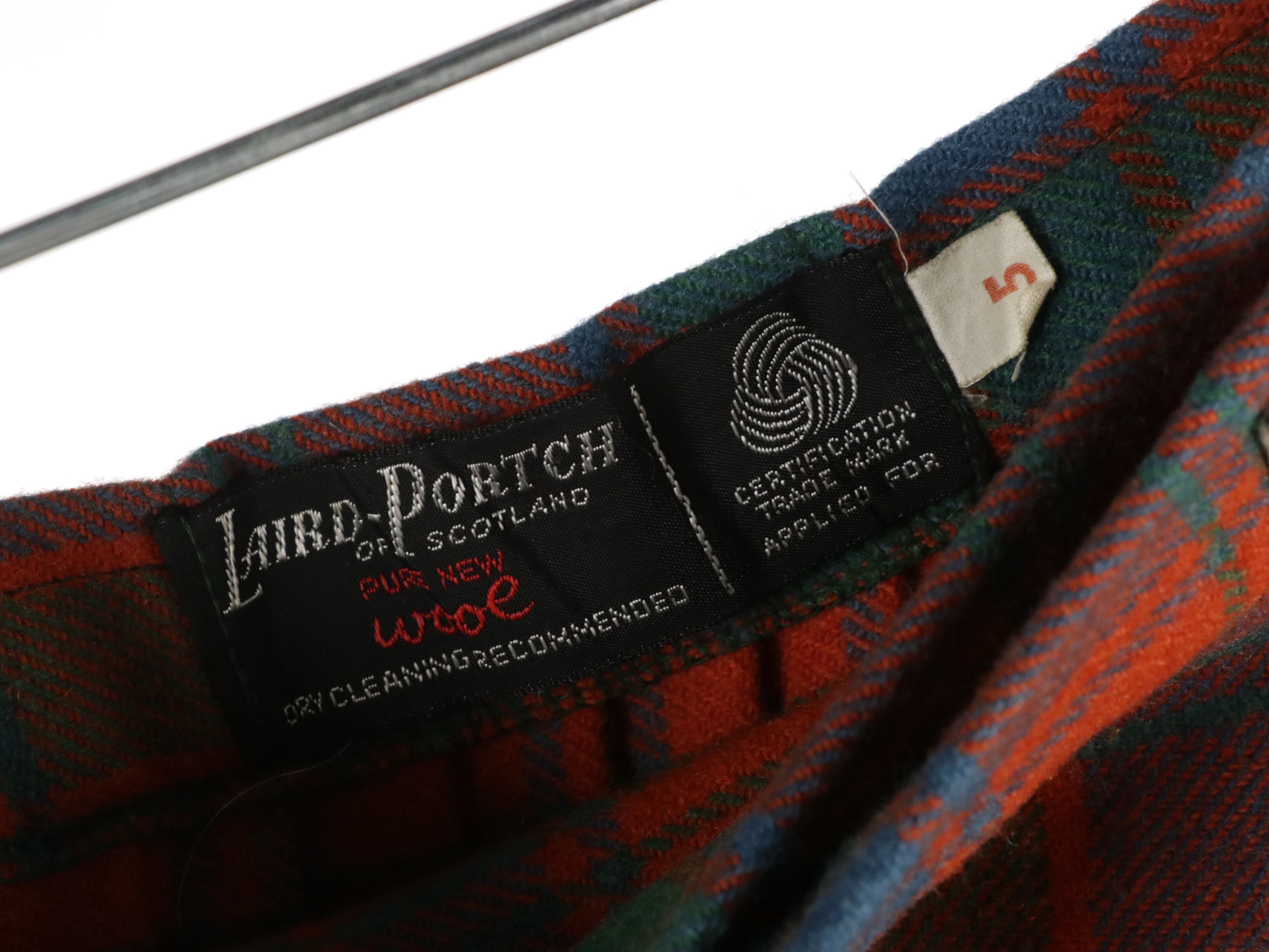 Laird-Portch of Scotland Vintage Colorful Tartan Wool Pleated Skirts