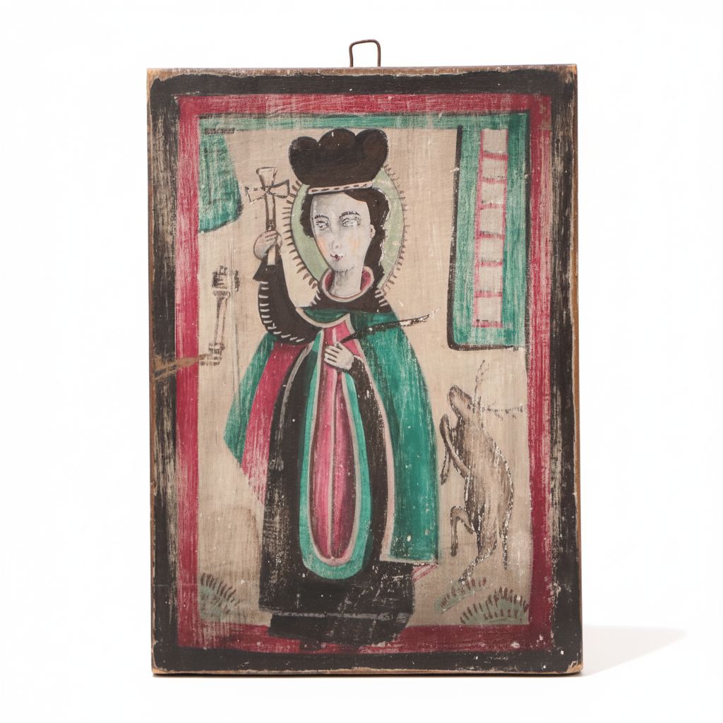 Eastern Orthodox Tempera on Board Icon of St. Procopius