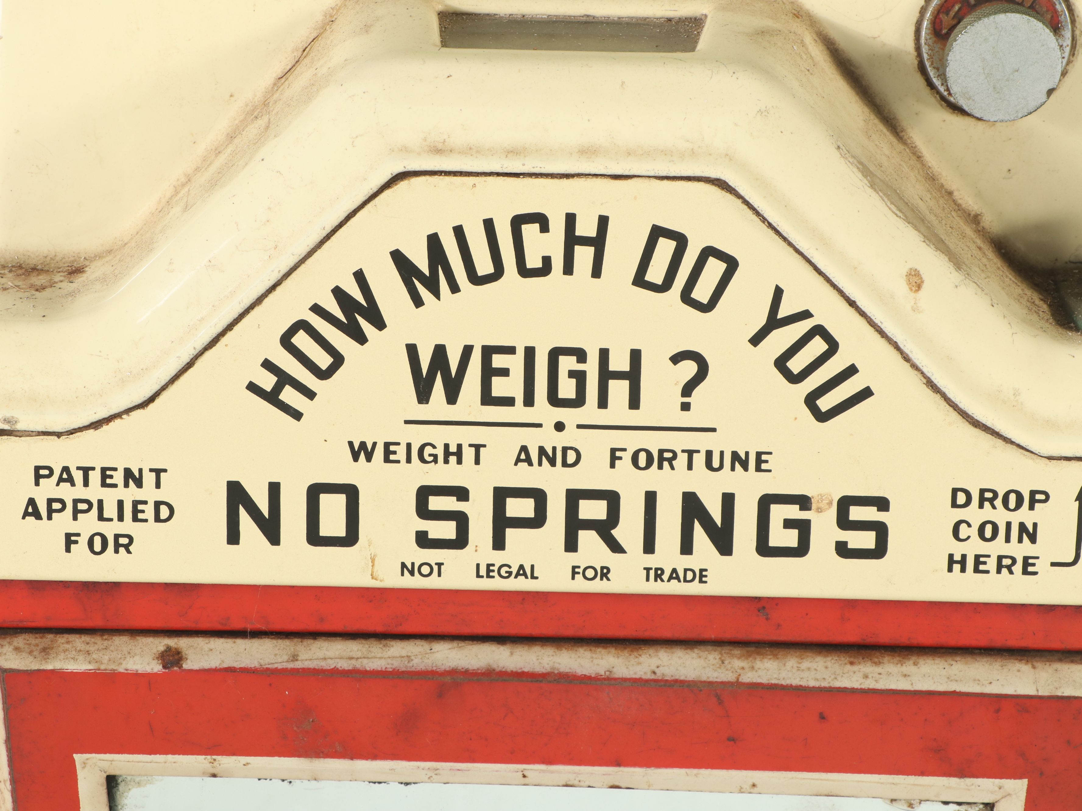 Watling "How Much Do You Weigh" Fortune Telling Scale, Mid-20th Century