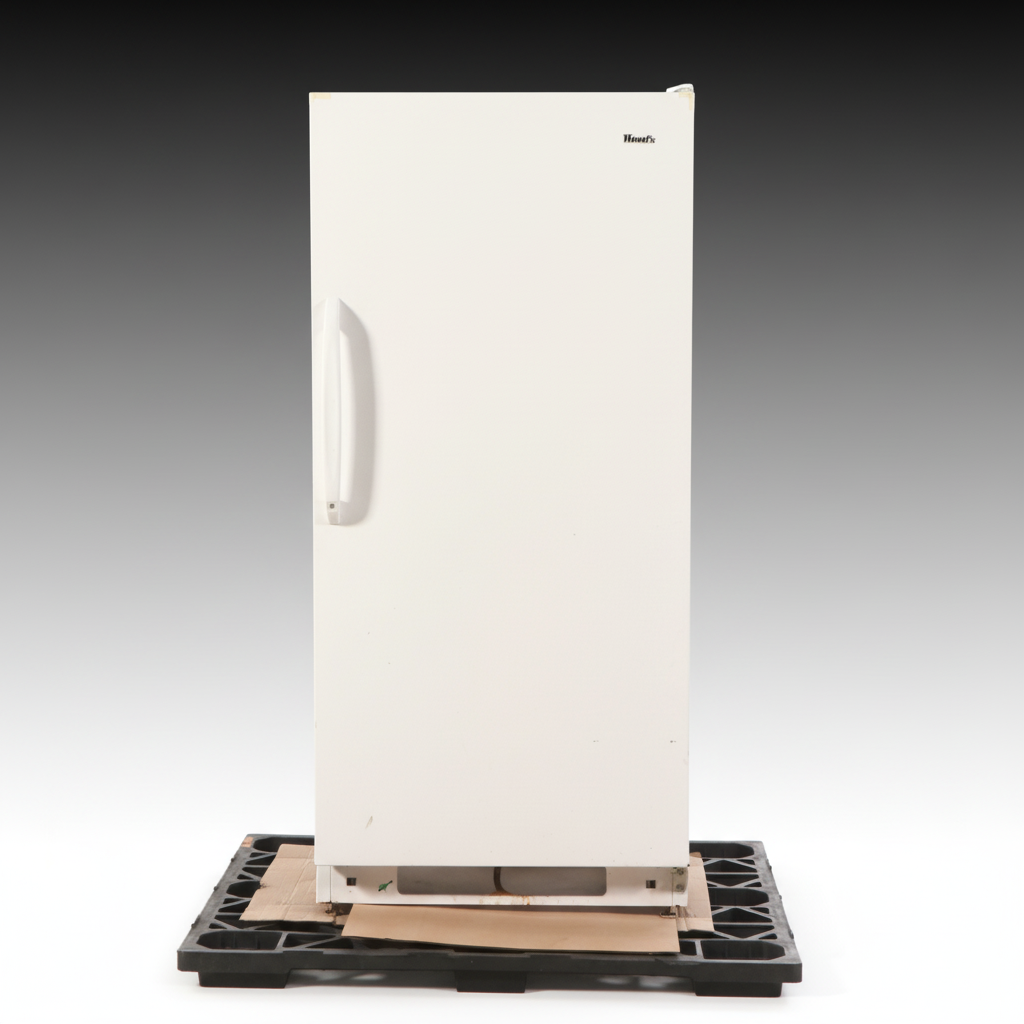 Woods White Upright Freezer