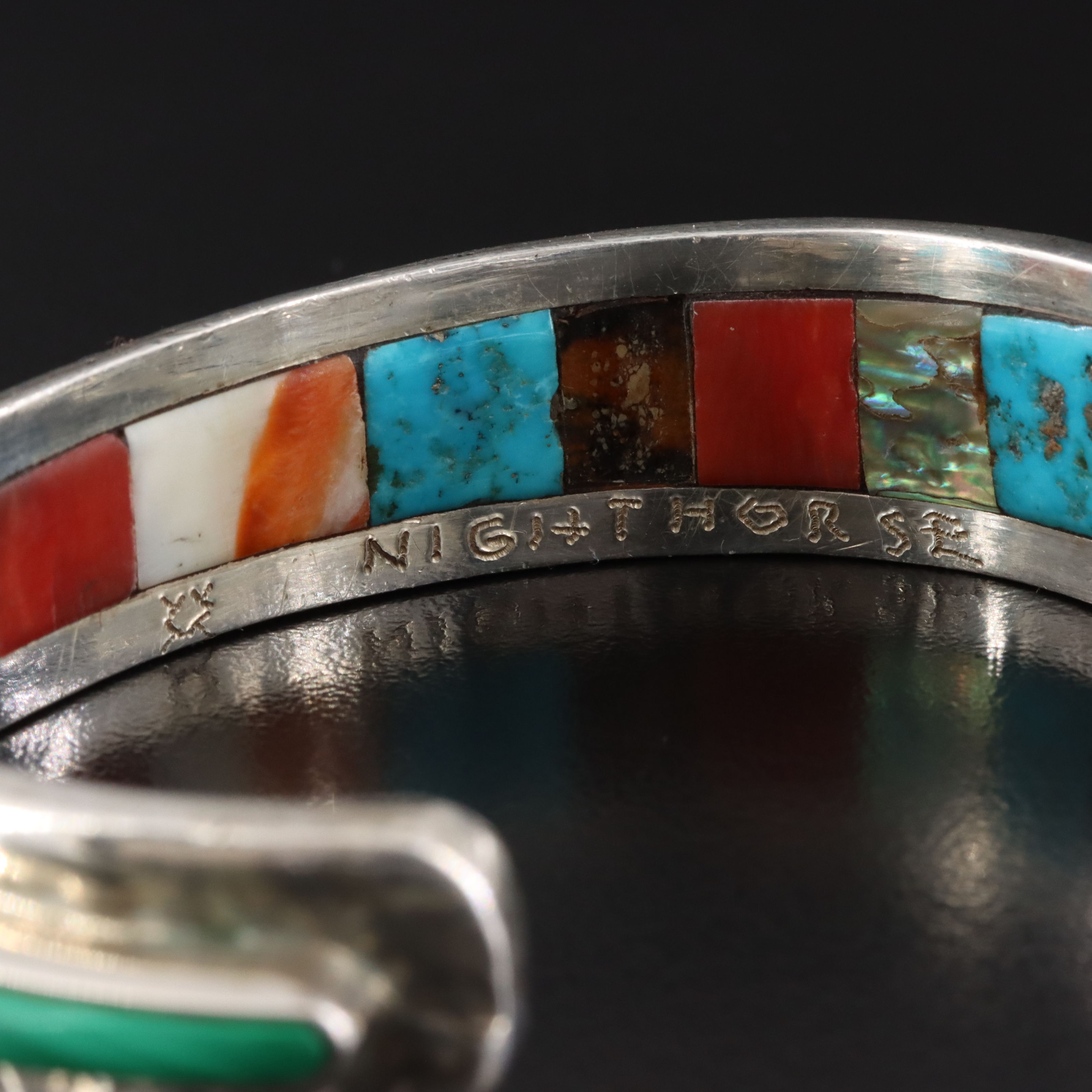 Ben Nighthorse Campbell Cheyenne Sterling Graduated Cuff Bracelet