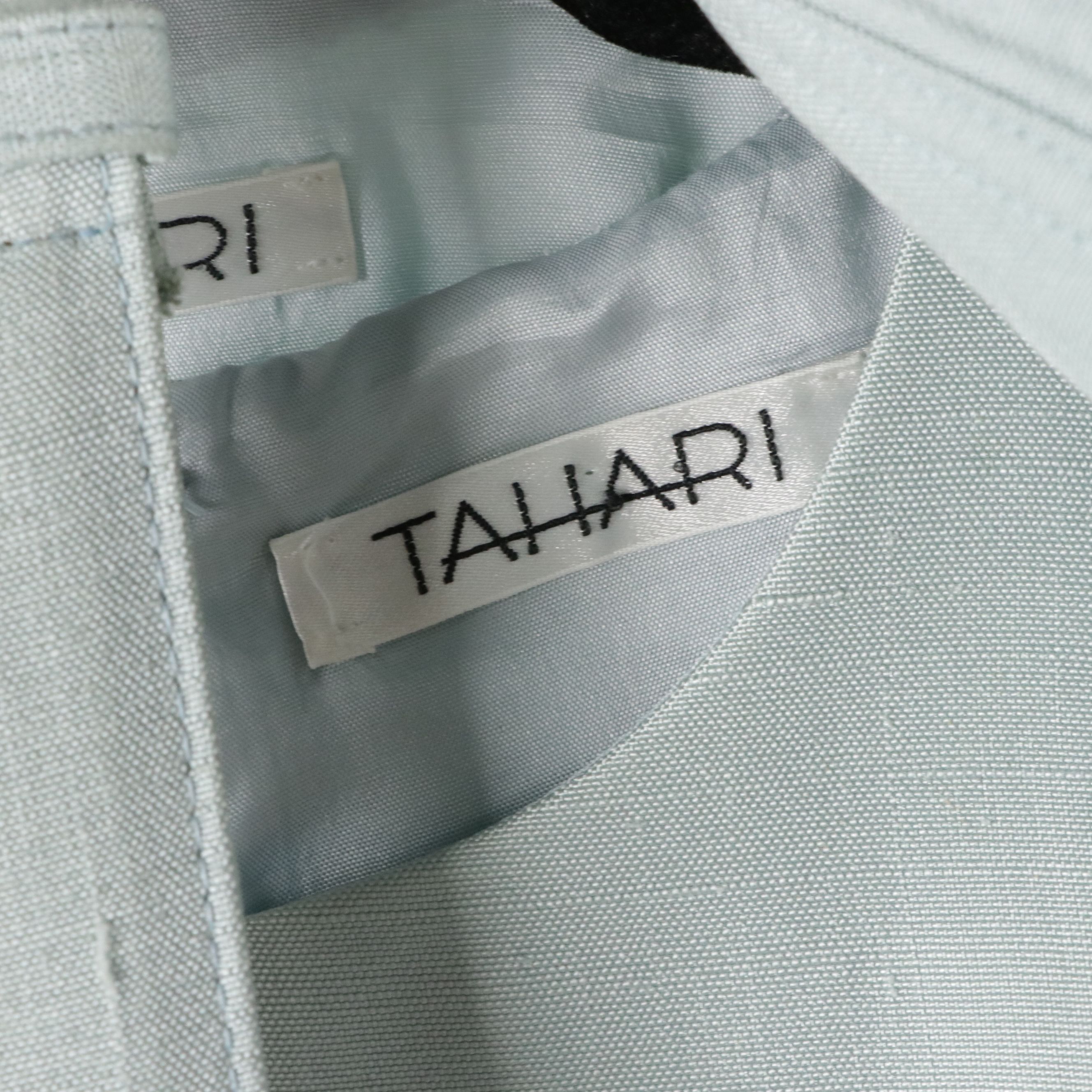 Tahari Blue Silk Sleeveless Dress & Jacket W Adrienne Vittadini Pink Wool Blazer