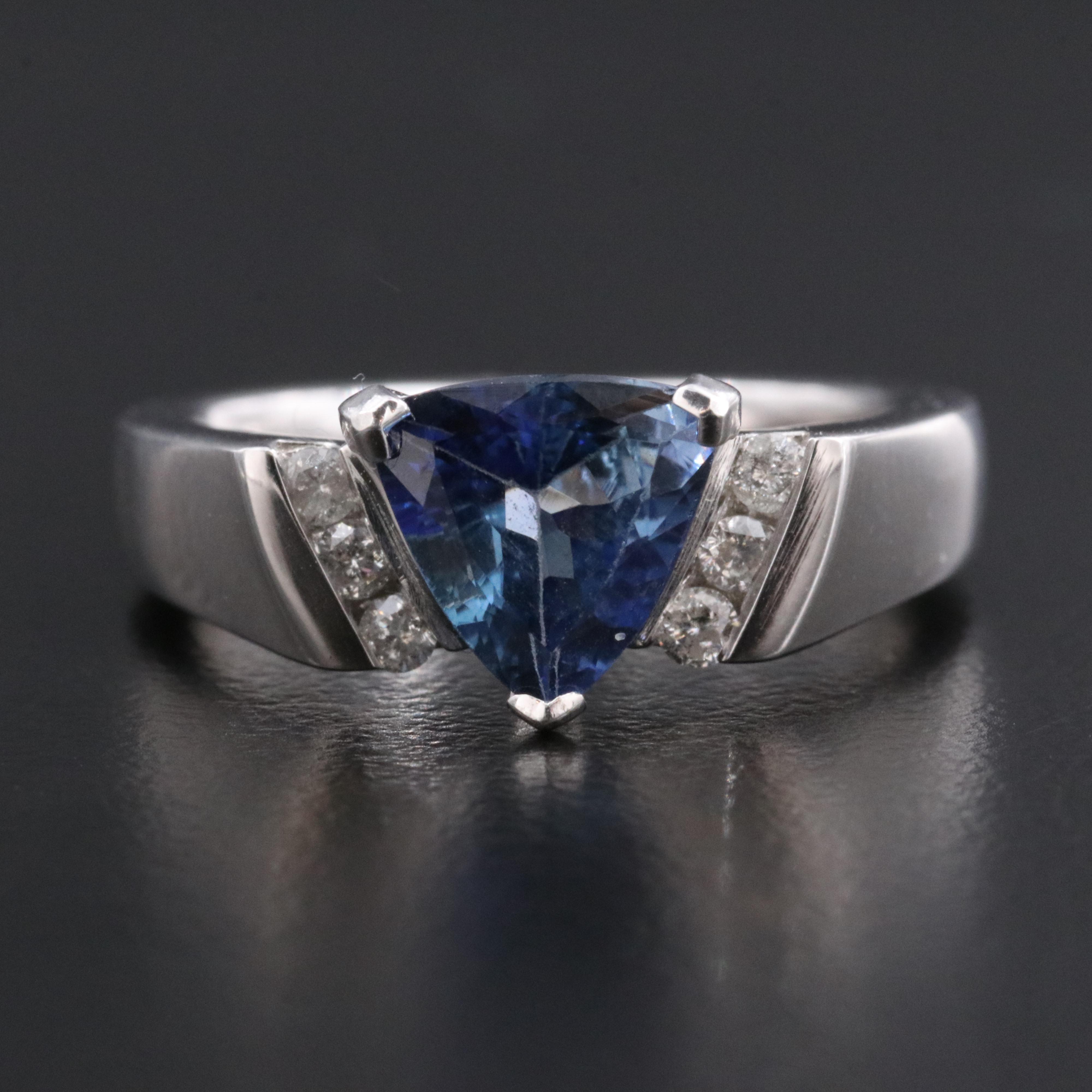 Oscar Friedman Sterling Tanzanite Ring