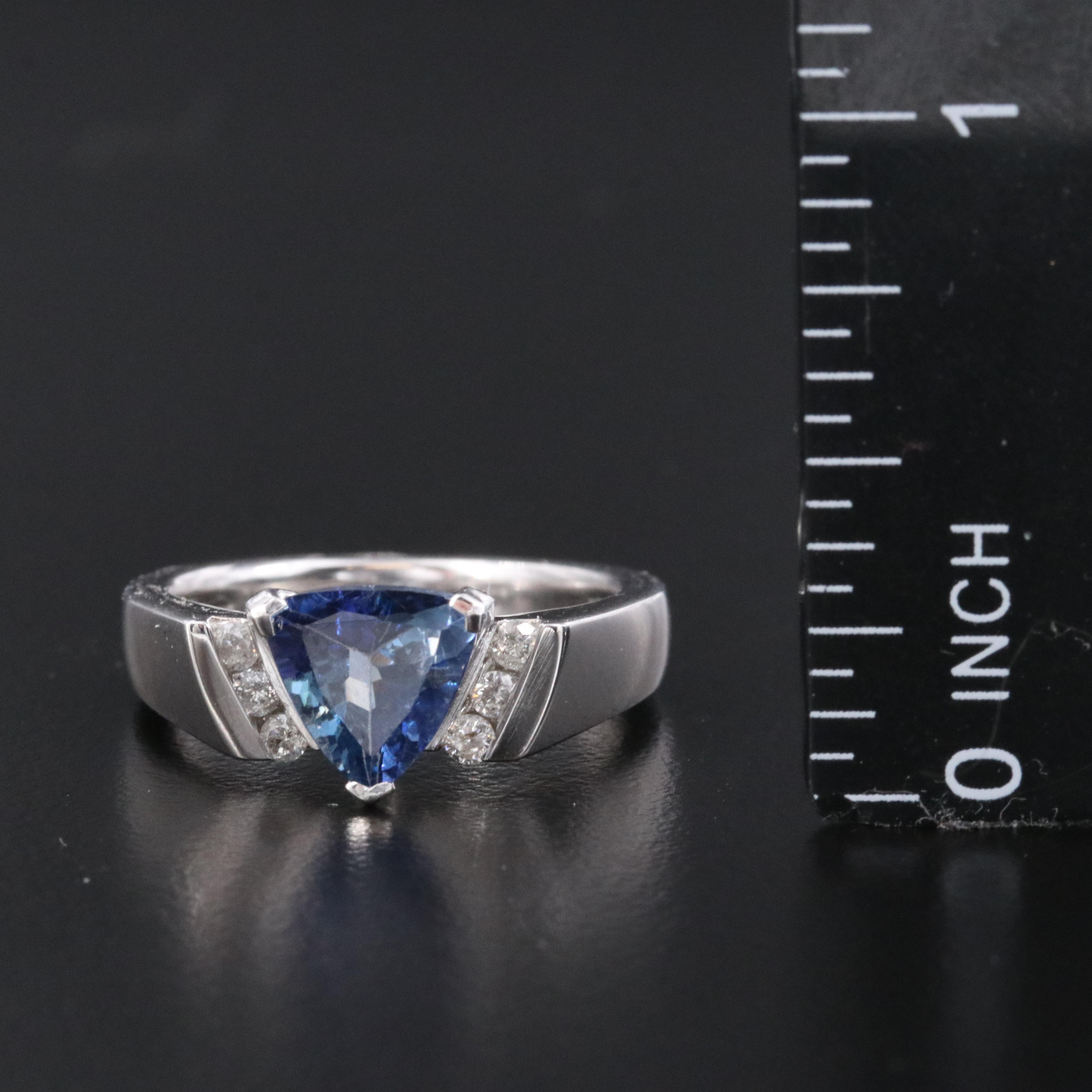 Oscar Friedman Sterling Tanzanite Ring