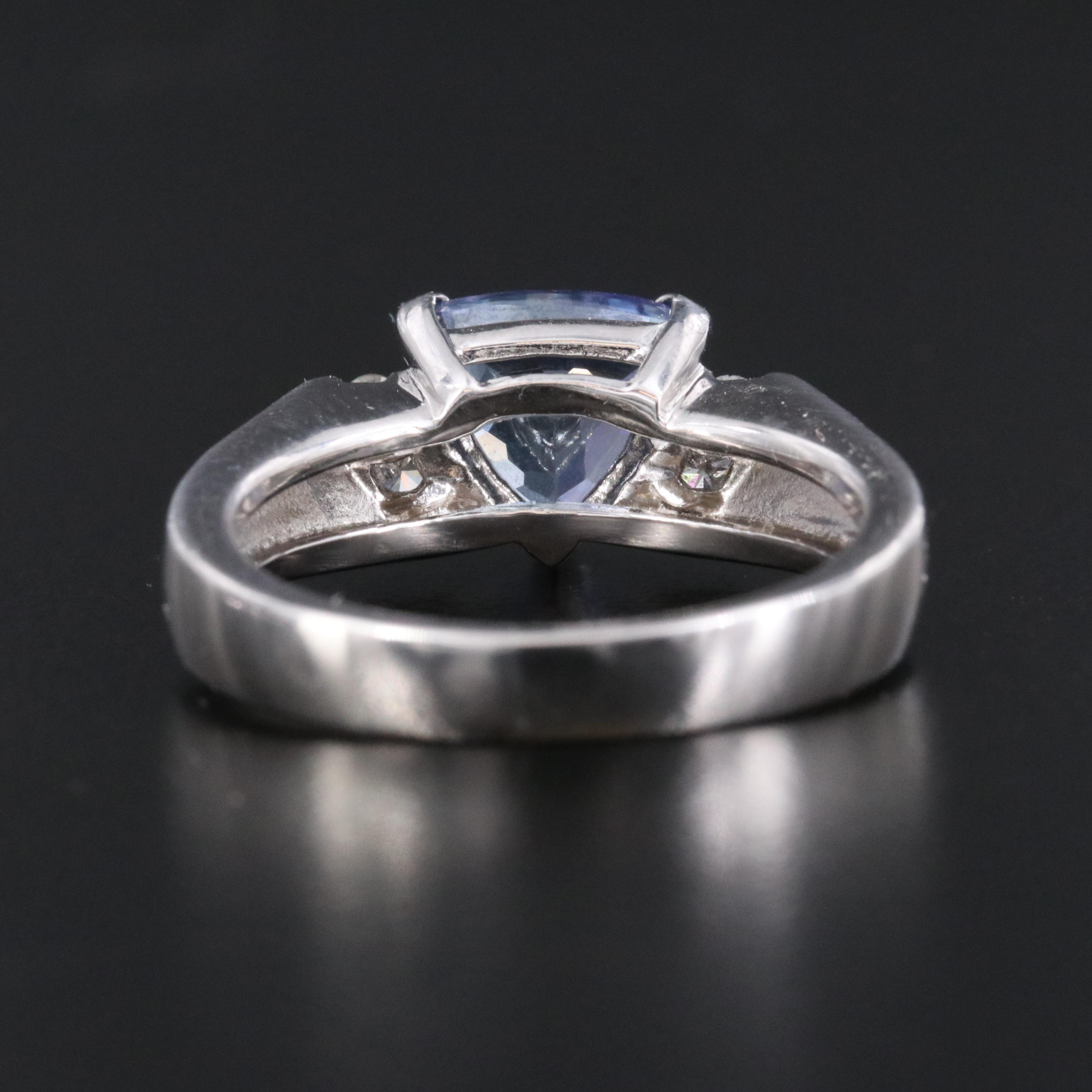 Oscar Friedman Sterling Tanzanite Ring