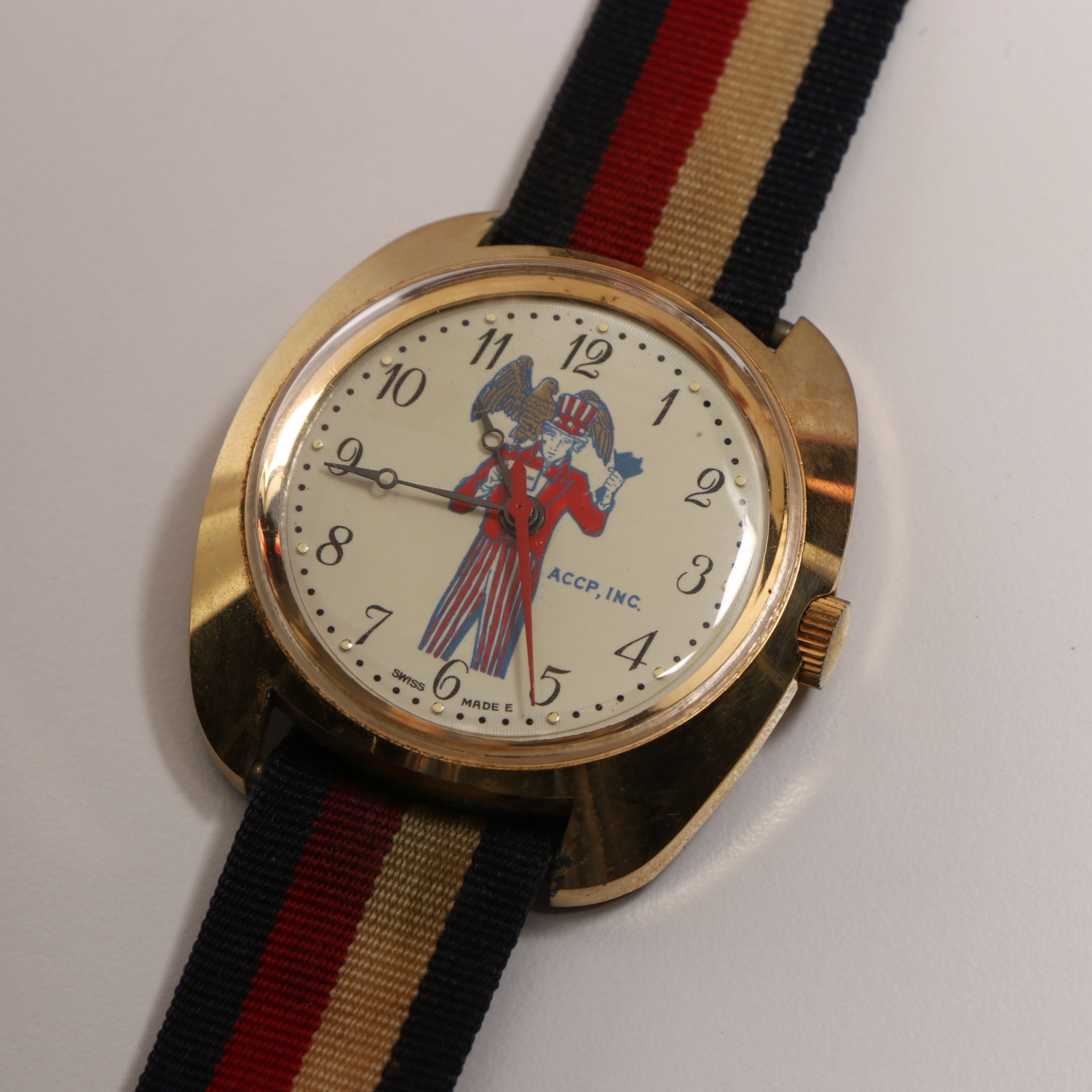 Wimp Gibson Uncle Sam Wood Folk Art Sculpture with Patriotic Decorations