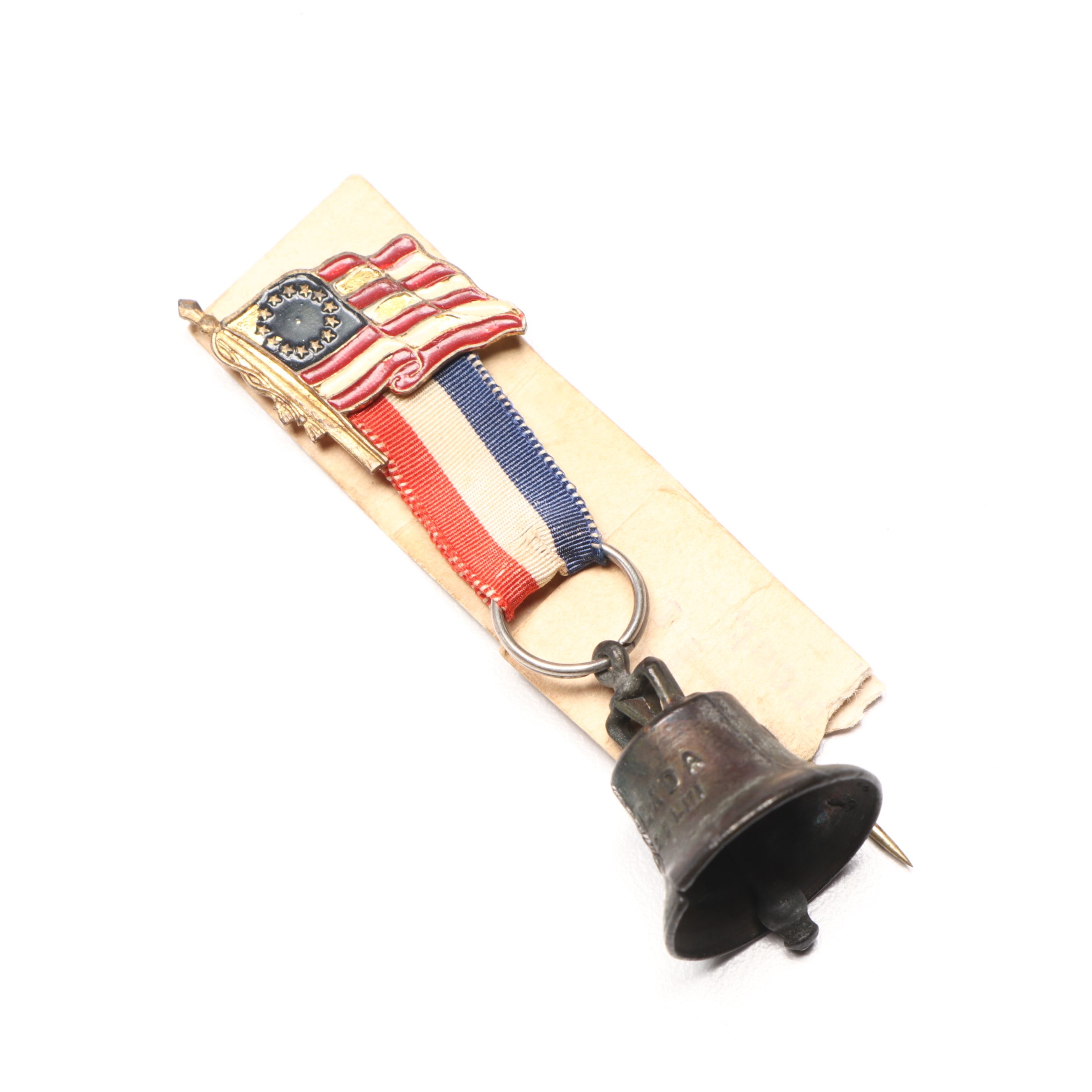 Wimp Gibson Uncle Sam Wood Folk Art Sculpture with Patriotic Decorations