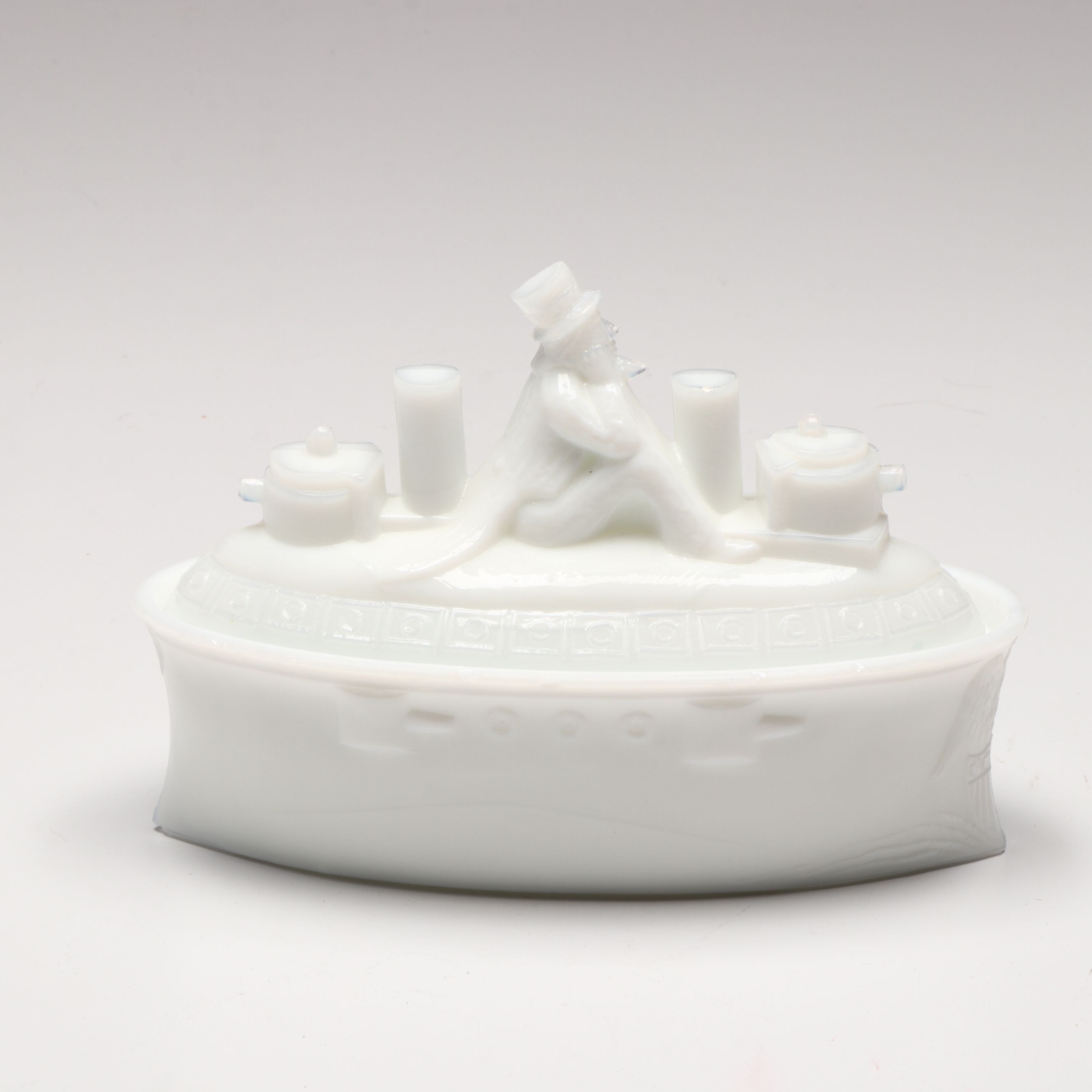 Wimp Gibson Uncle Sam Wood Folk Art Sculpture with Patriotic Decorations