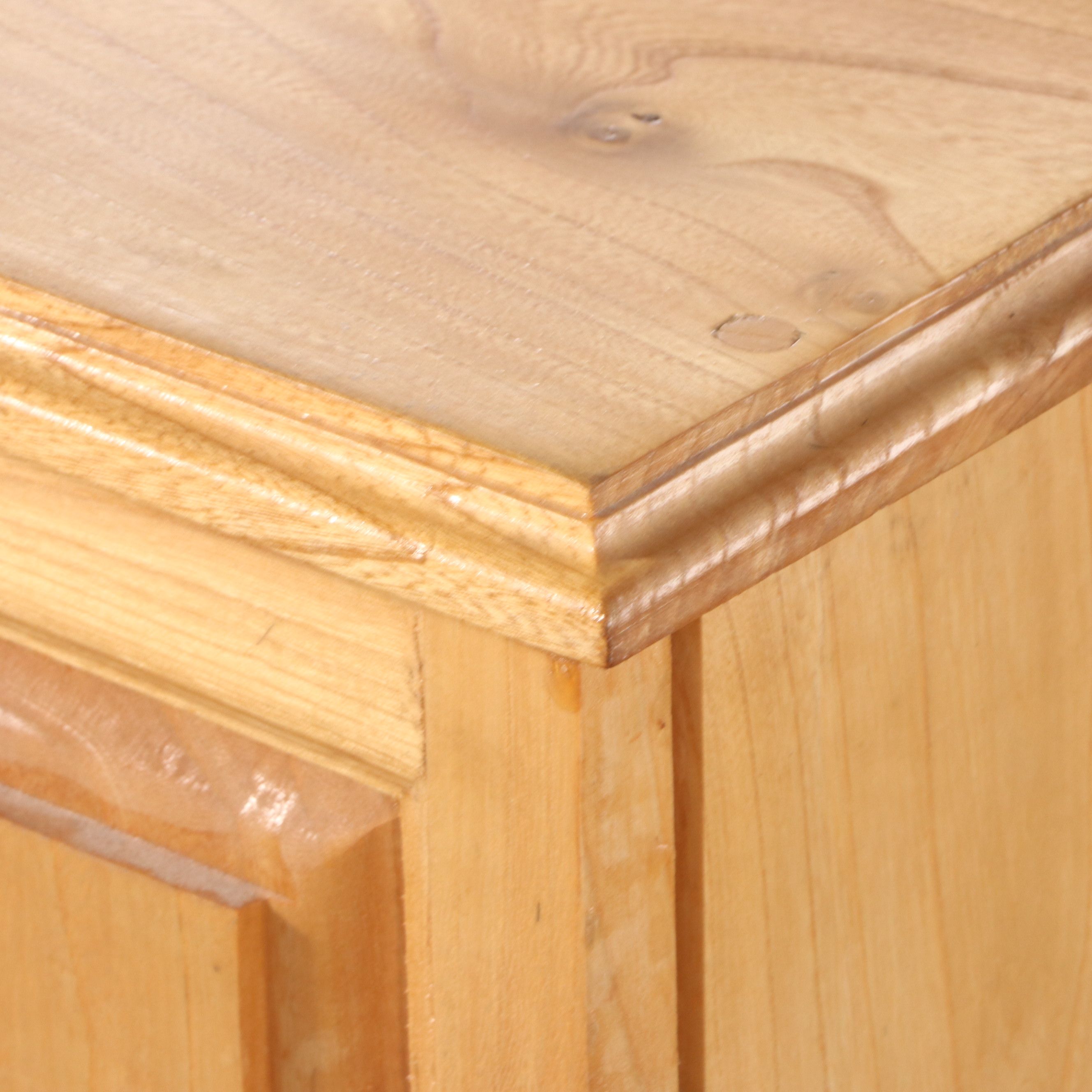 Modern Farmhouse Style Pine Small Cabinet