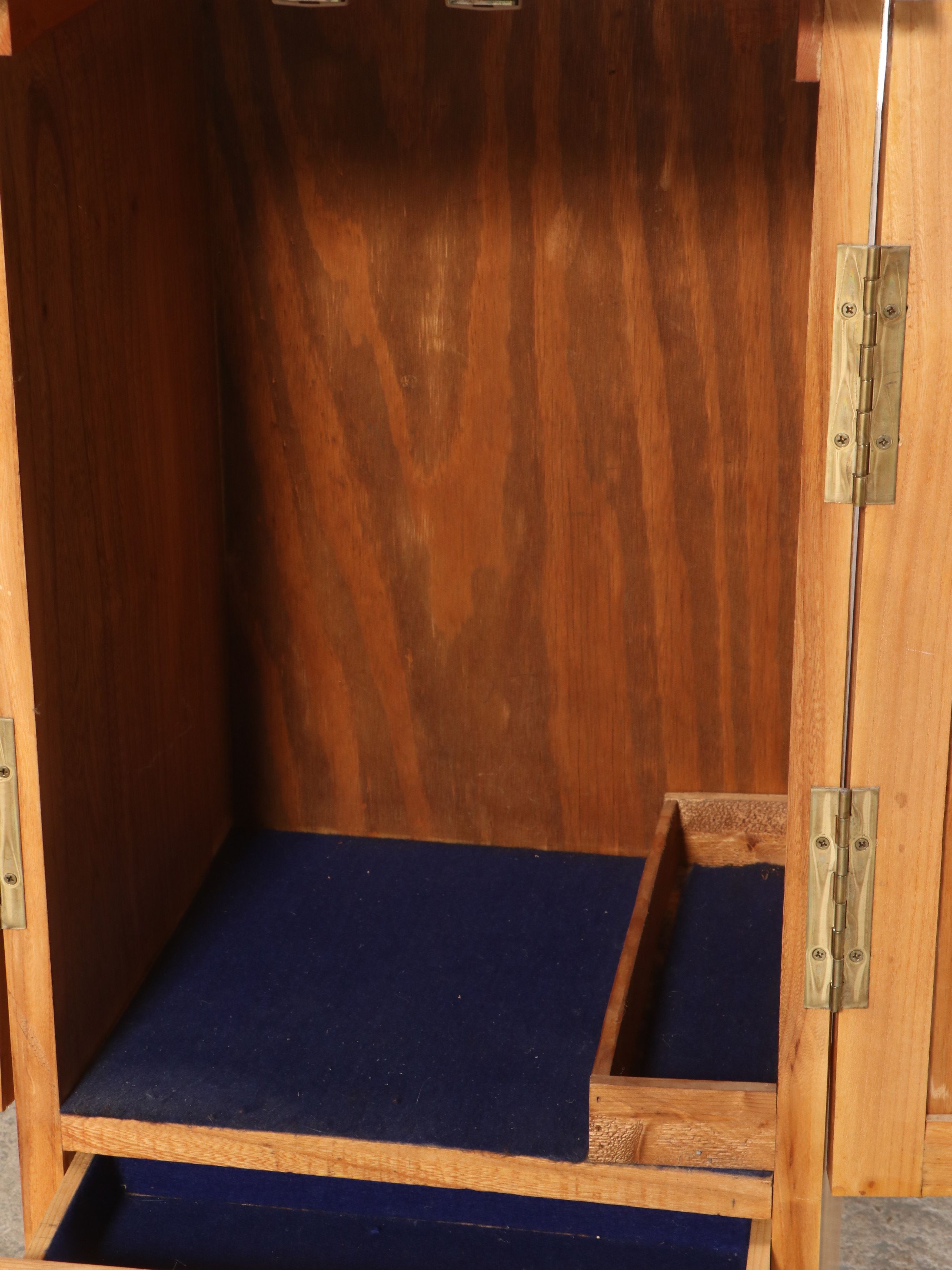 Modern Farmhouse Style Pine Small Cabinet