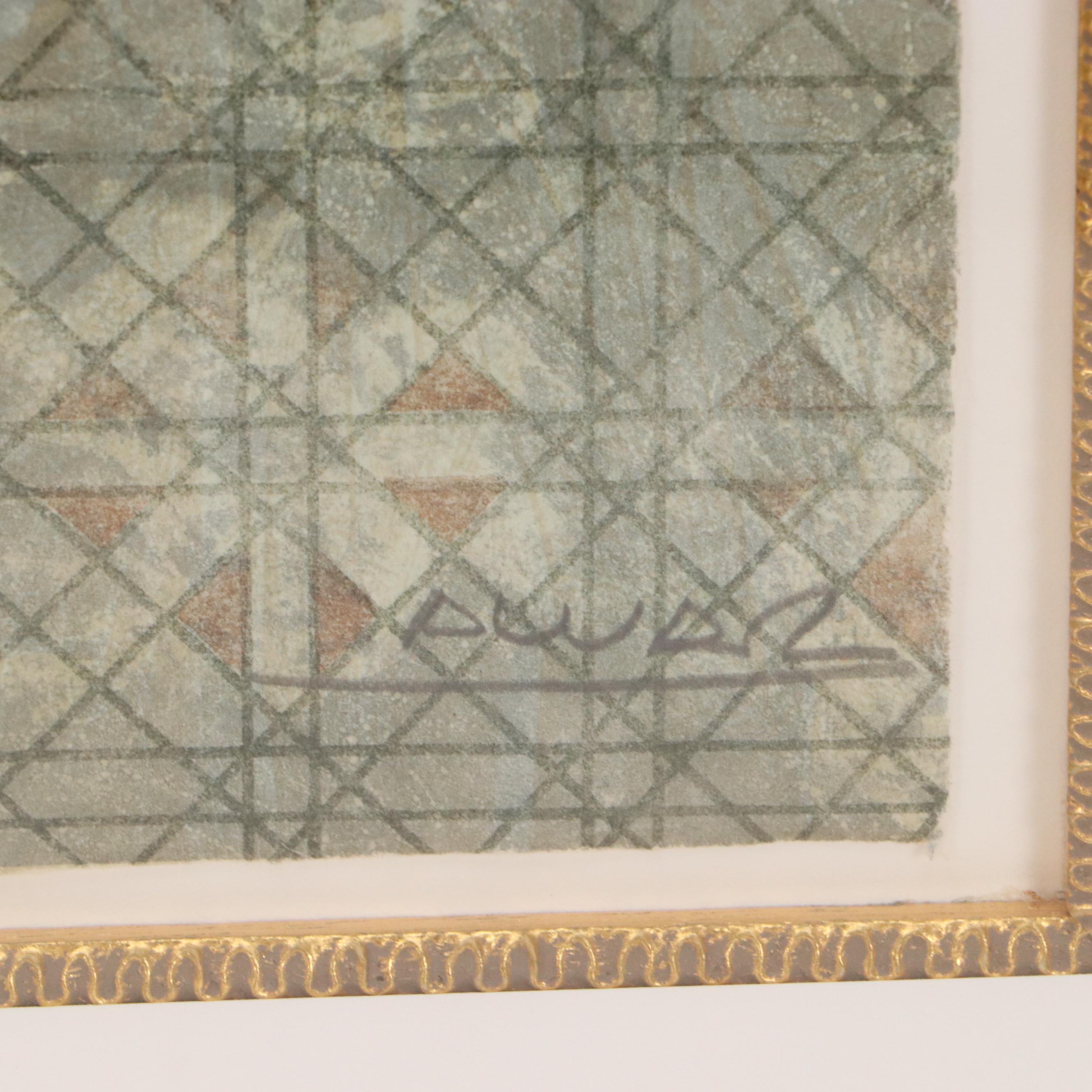 Alvar Sunol Munoz-Ramos Embossed Aquatint Etching "La Bonne Chance"