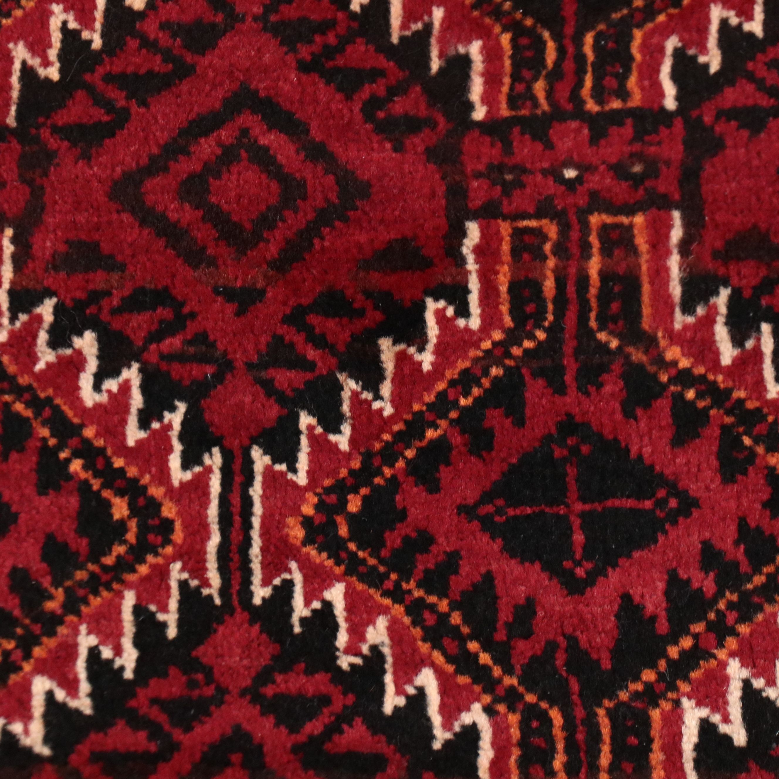 2'9 x 5'10 Hand-Knotted Afghan Baluch Accent Rug
