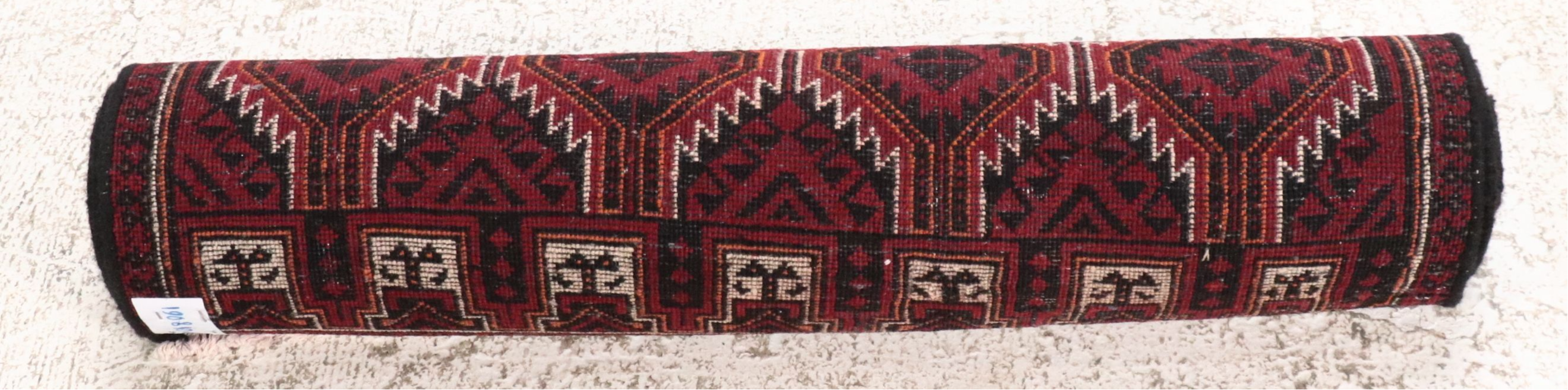 2'9 x 5'10 Hand-Knotted Afghan Baluch Accent Rug