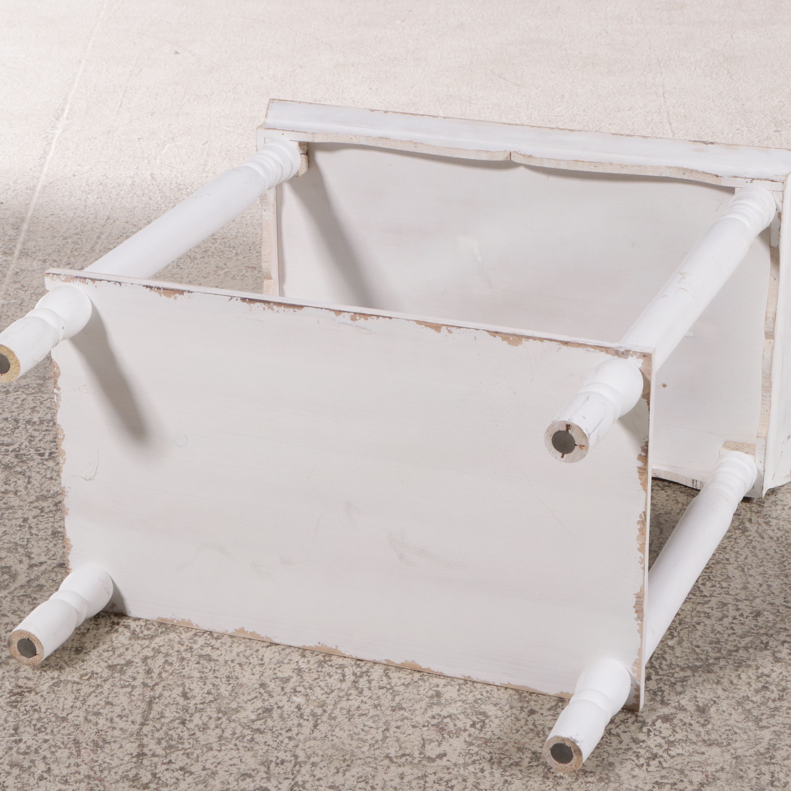 Victorian Style Painted Wood Tray Table