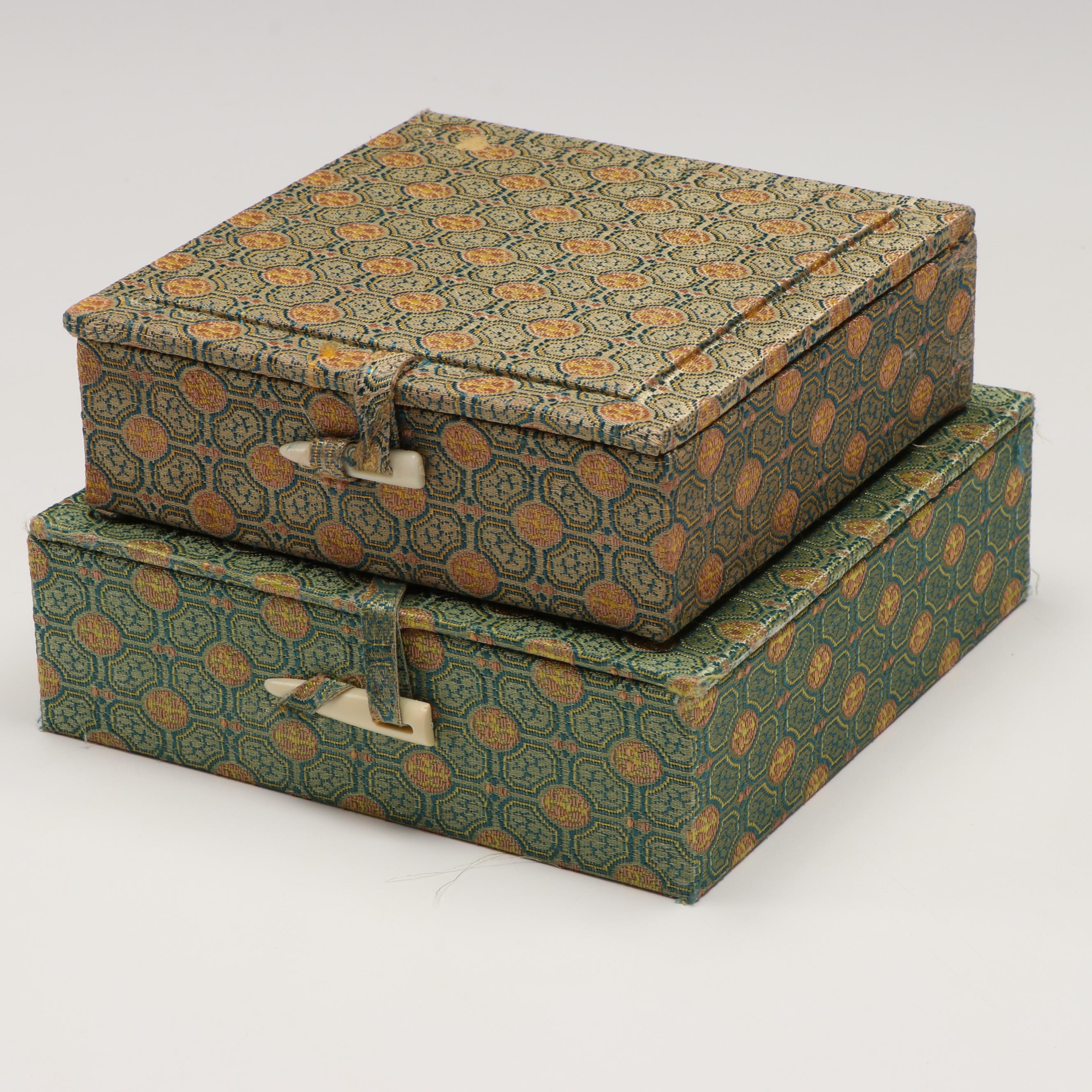 Carved Soapstone Budai and Seated Buddha Chop Seal Sets