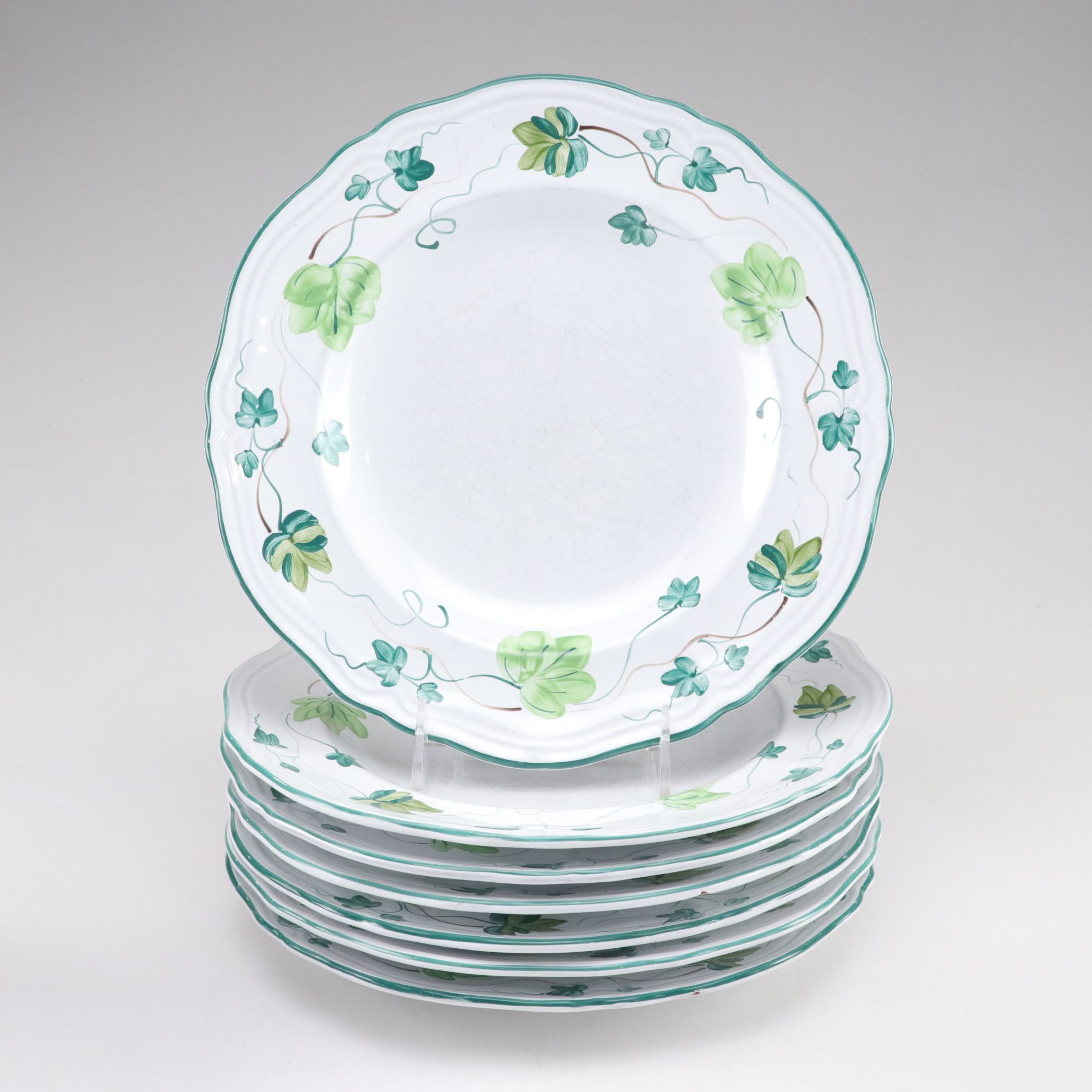 Herend Hand-Painted Leaf and Vine Dinnerware