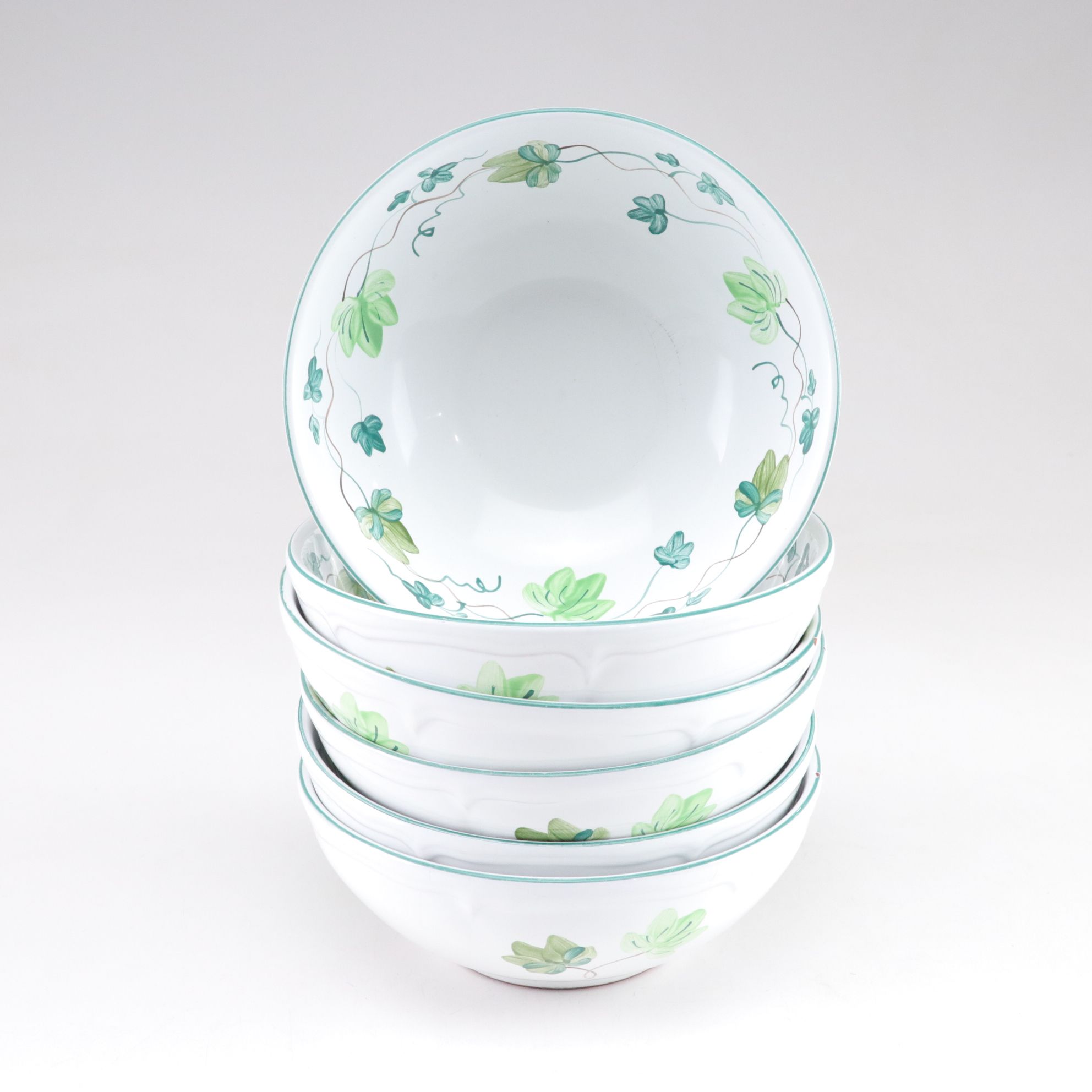 Herend Hand-Painted Leaf and Vine Dinnerware