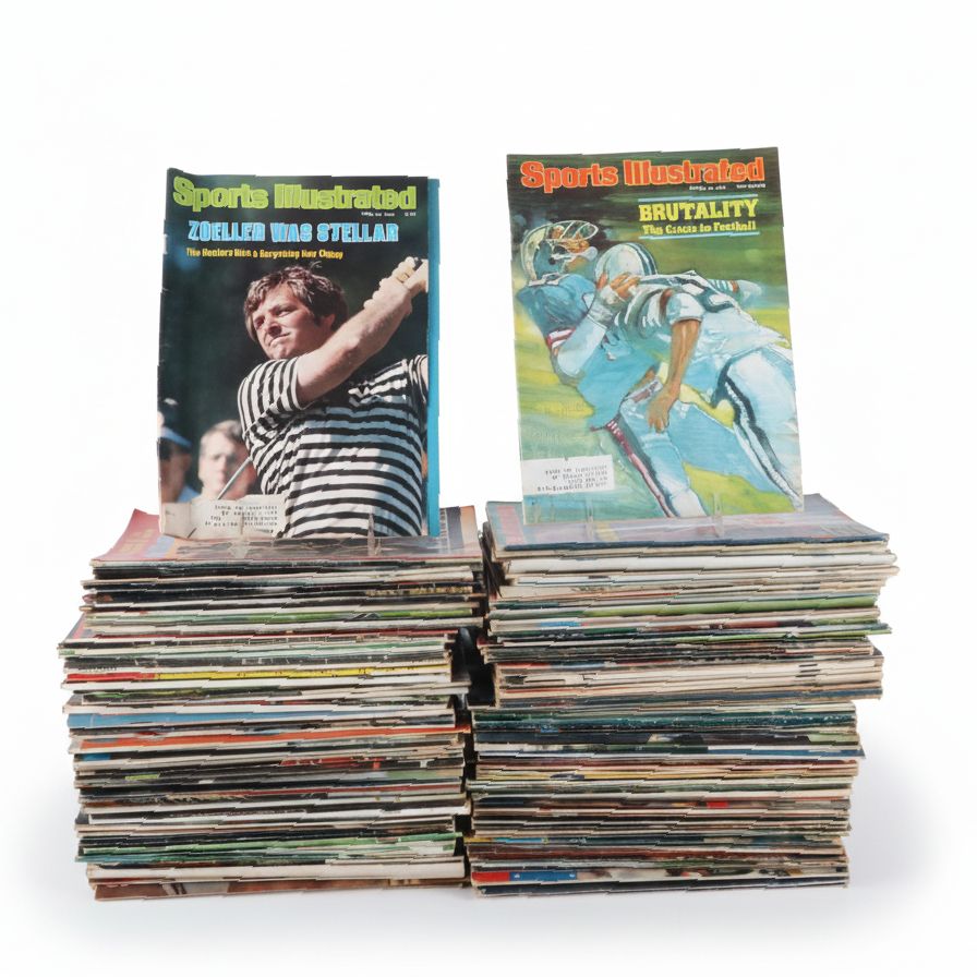 Large Group of Vintage Sports Illustrated, Golf, Sport, and Other Magazines, 197