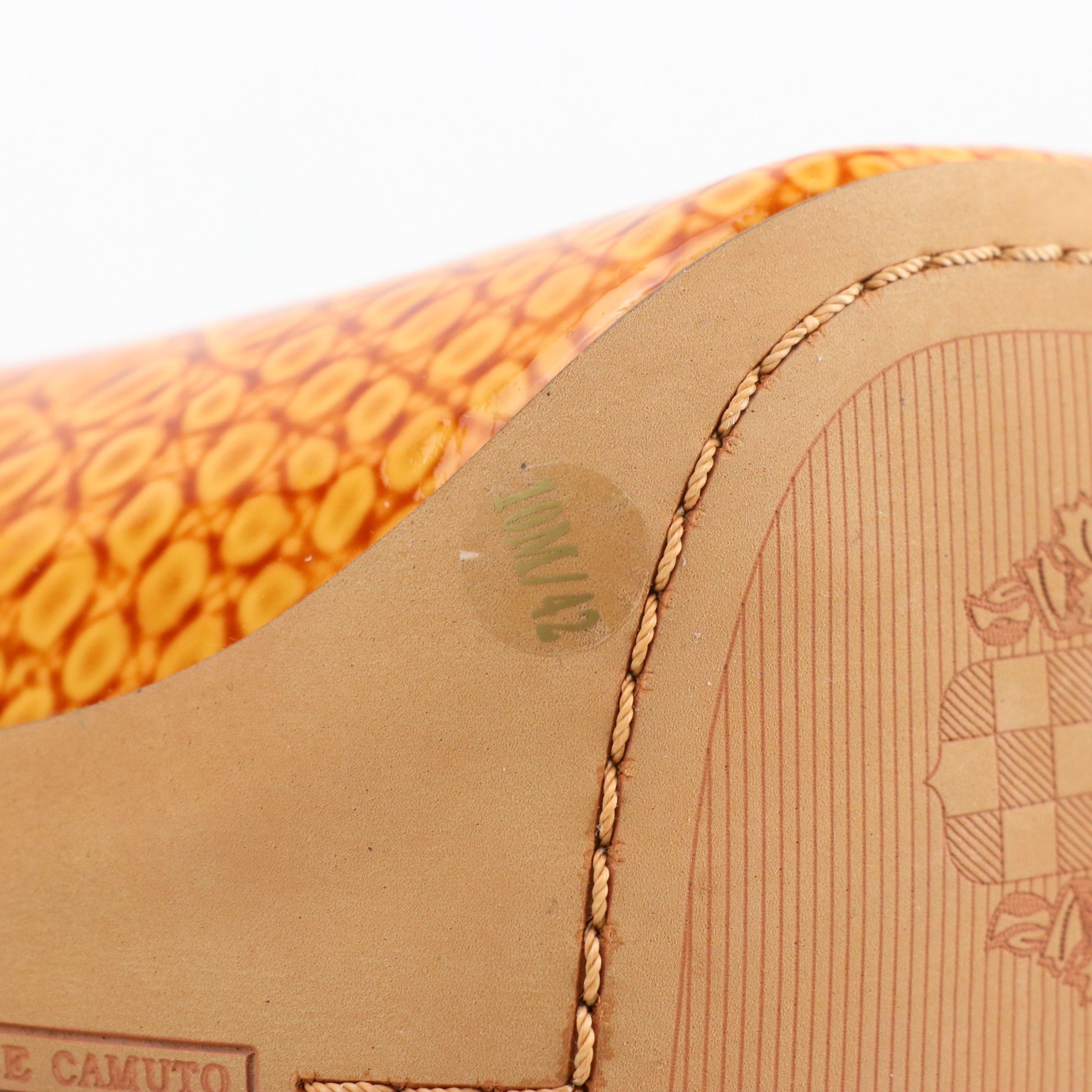 Vince Camuto "Savilla" Pointed-Toe Pumps in Mustard Yellow Patent Leather