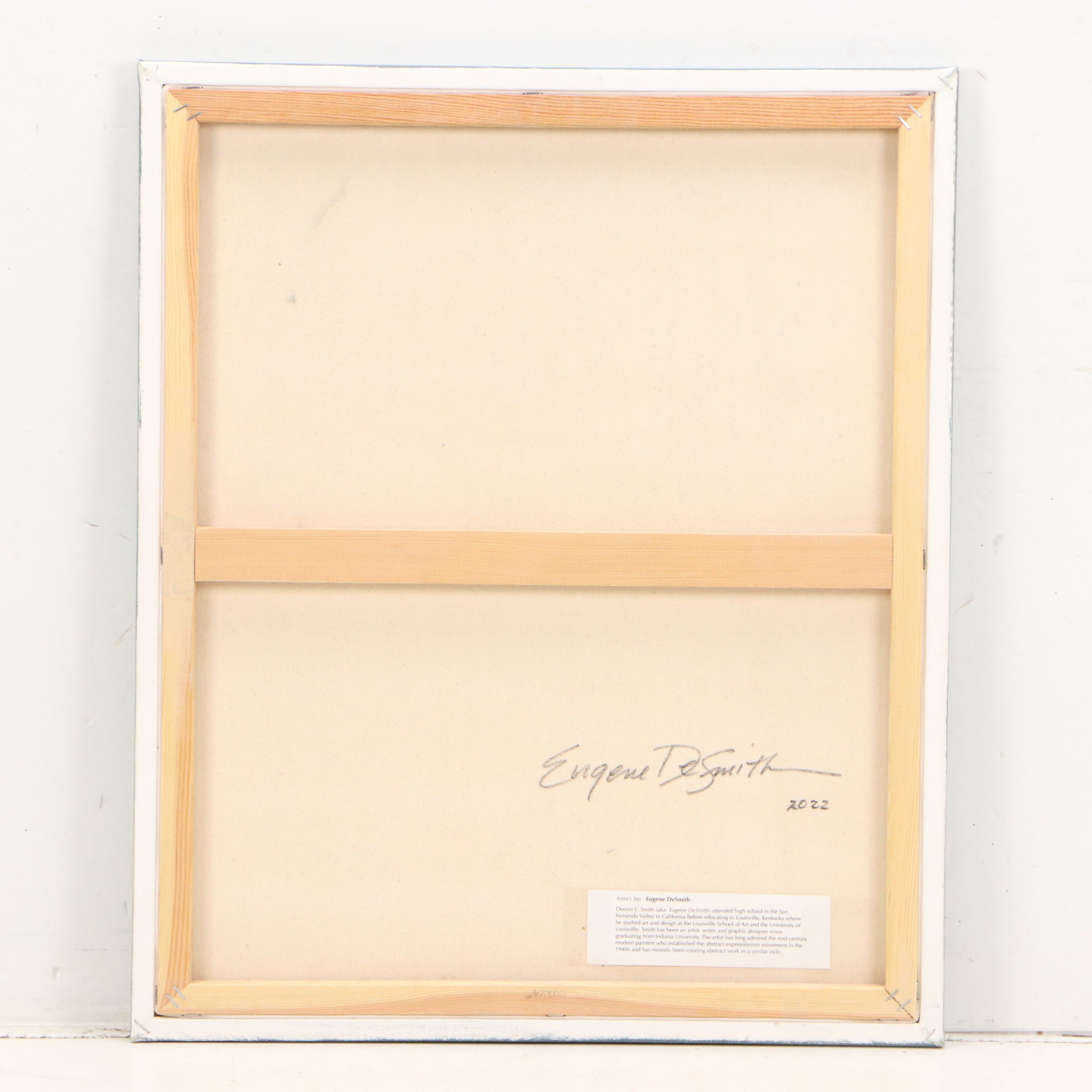 Eugene DeSmith Abstract Acrylic Painting, 2022