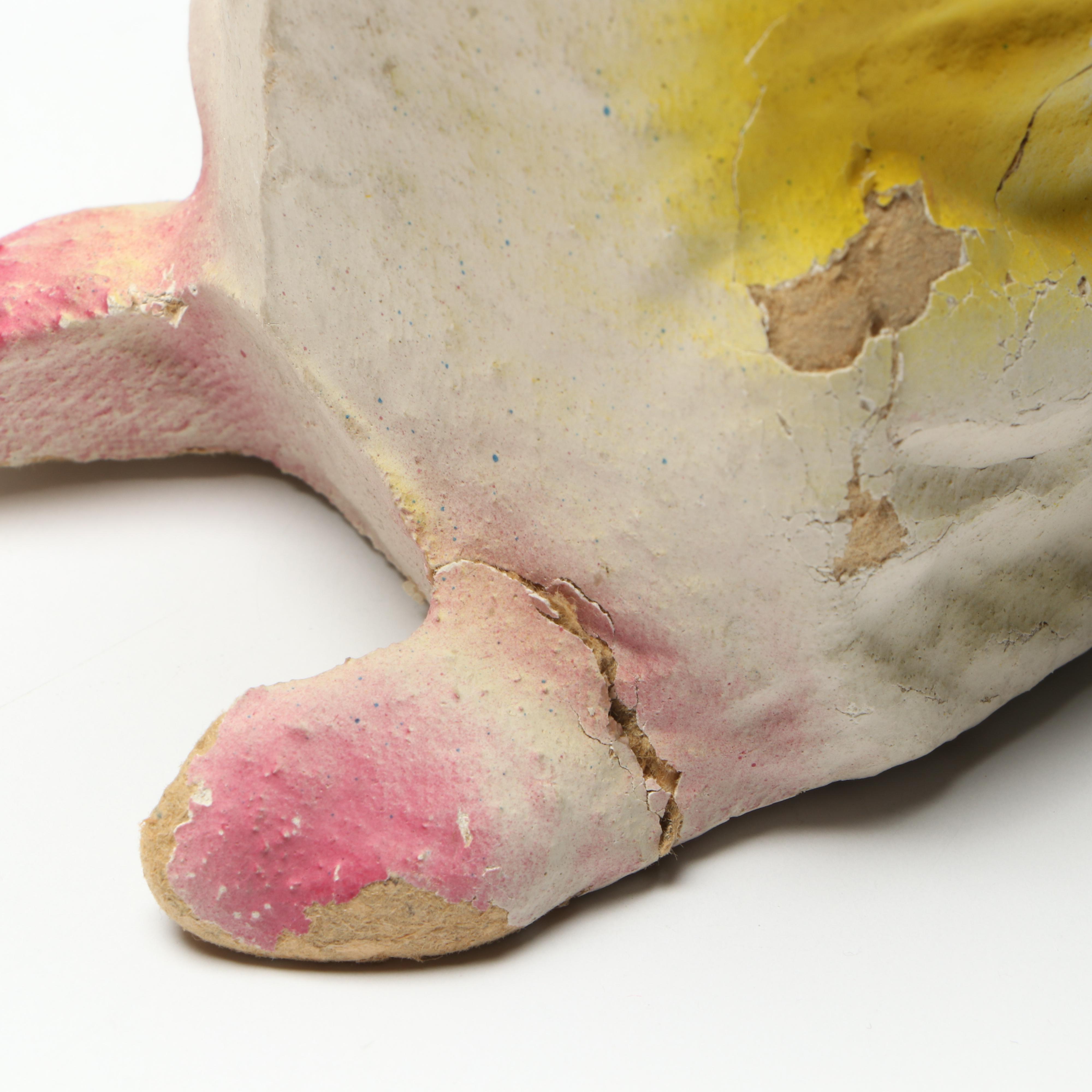 Easter Bunny and Duck Papier-Mâché Candy Containers, Mid-20th Century