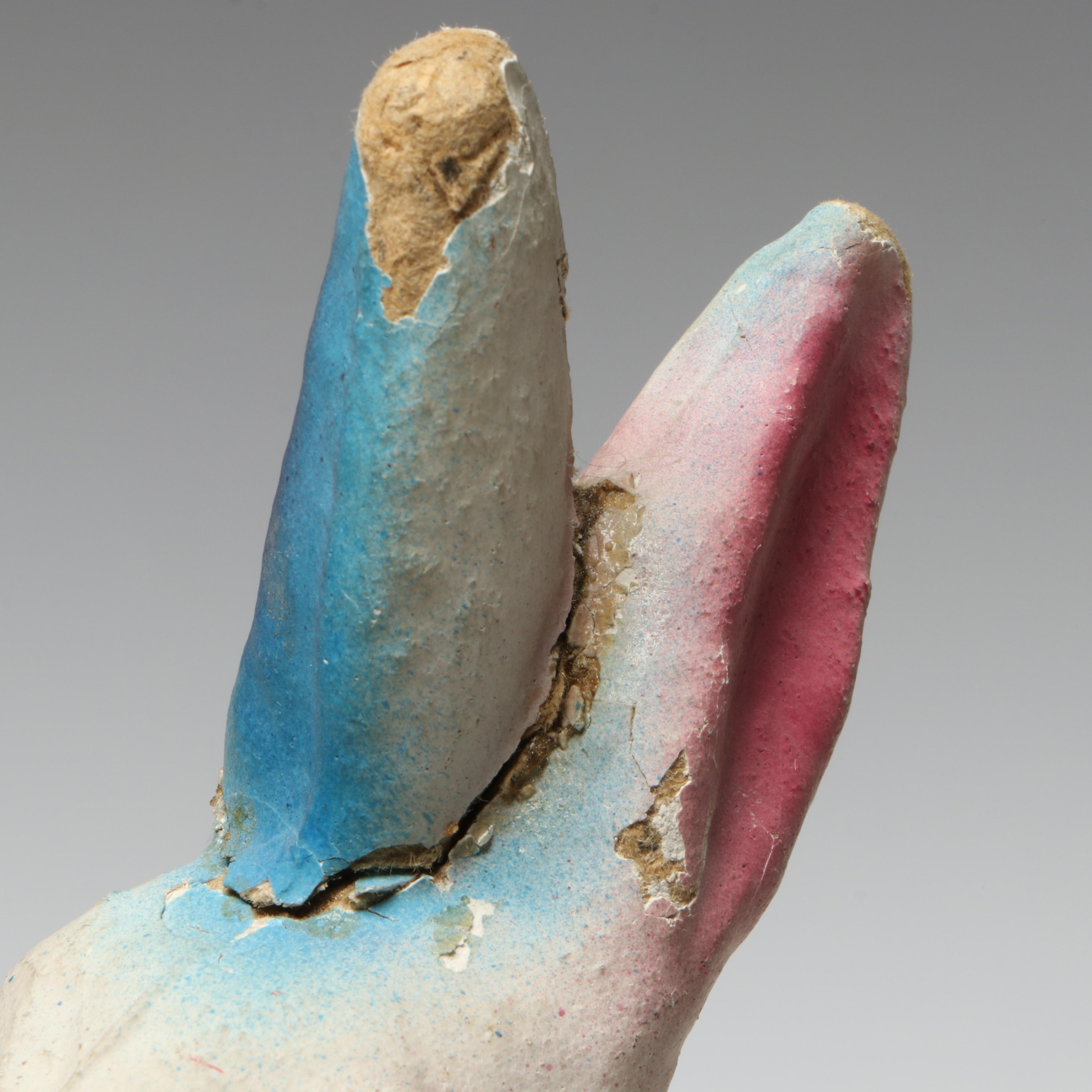 Easter Bunny and Duck Papier-Mâché Candy Containers, Mid-20th Century