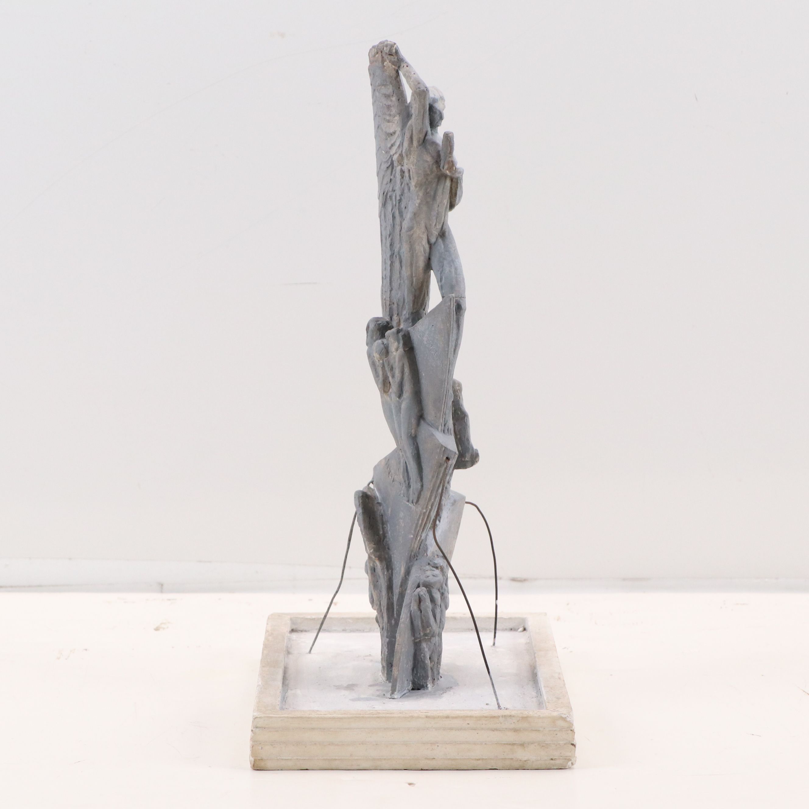 Ivan Meštrović Painted Plaster Model for Fountain, Circa 1940s