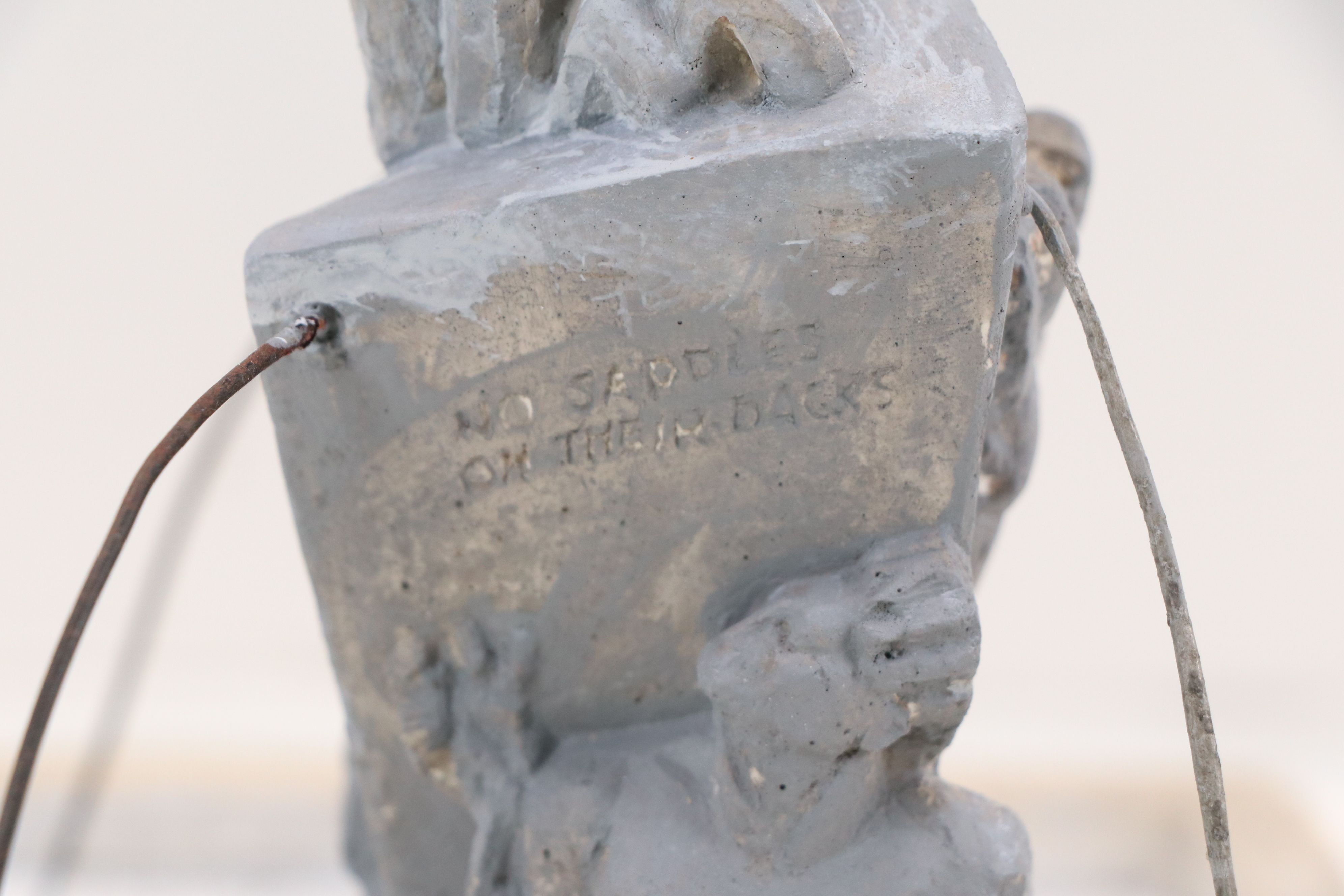 Ivan Meštrović Painted Plaster Model for Fountain, Circa 1940s