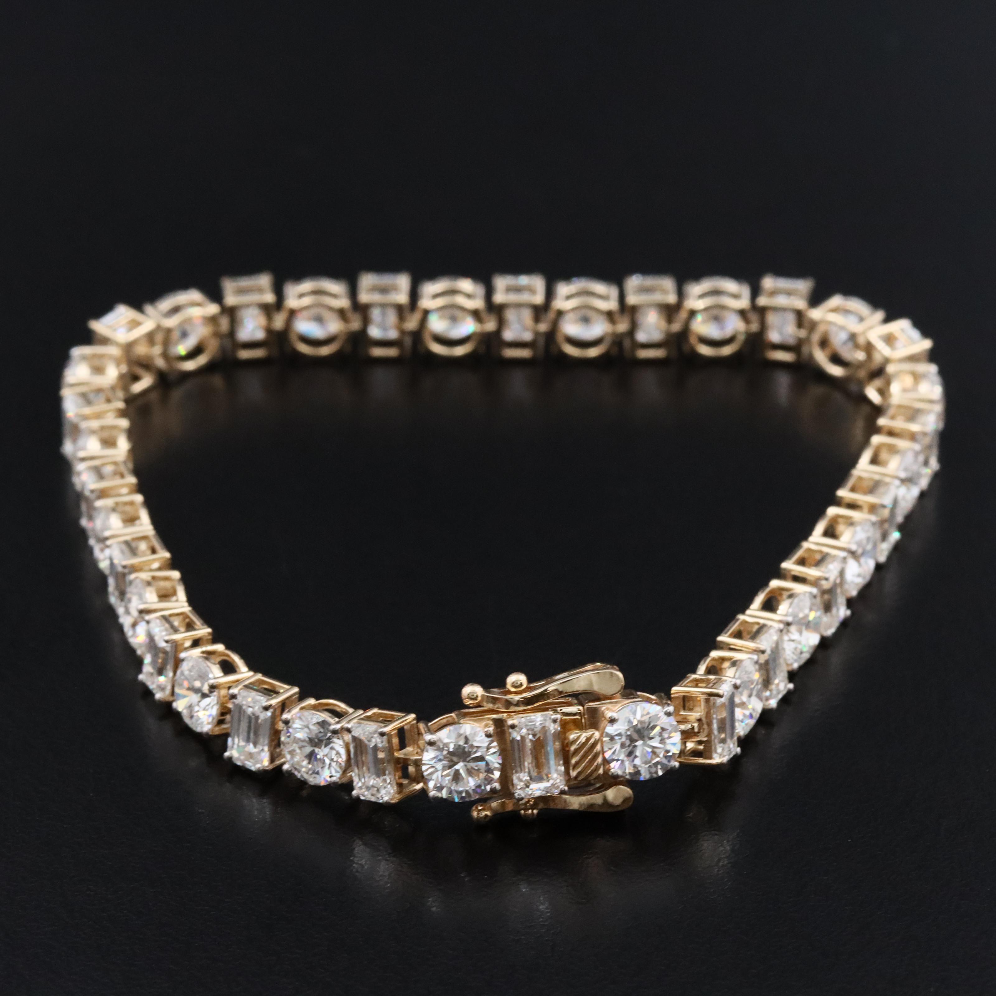 14K 14.54 CTW Lab Grown Diamond Line Bracelet