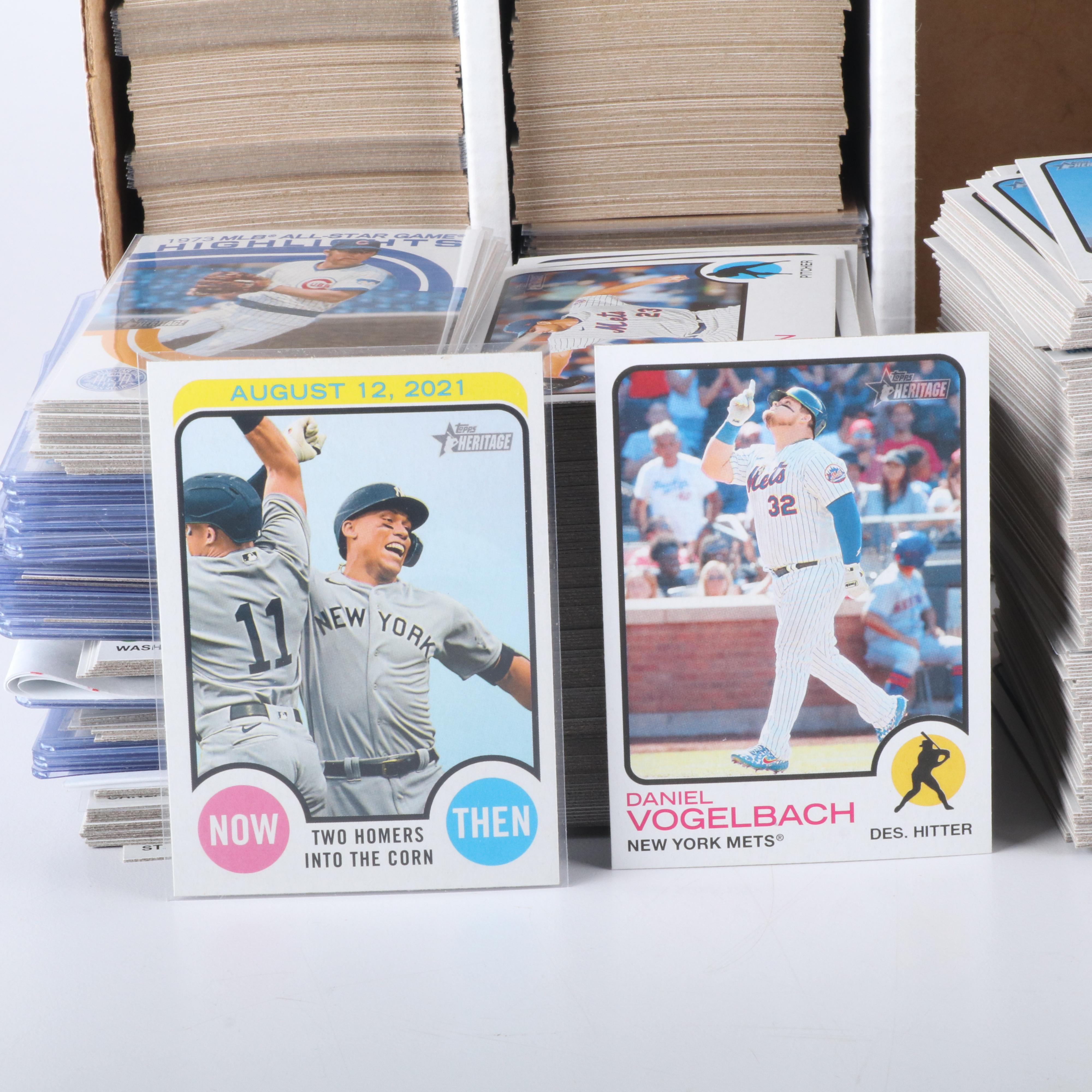 Two Boxes of 2007 and 2022 Topps Heritage Baseball Cards