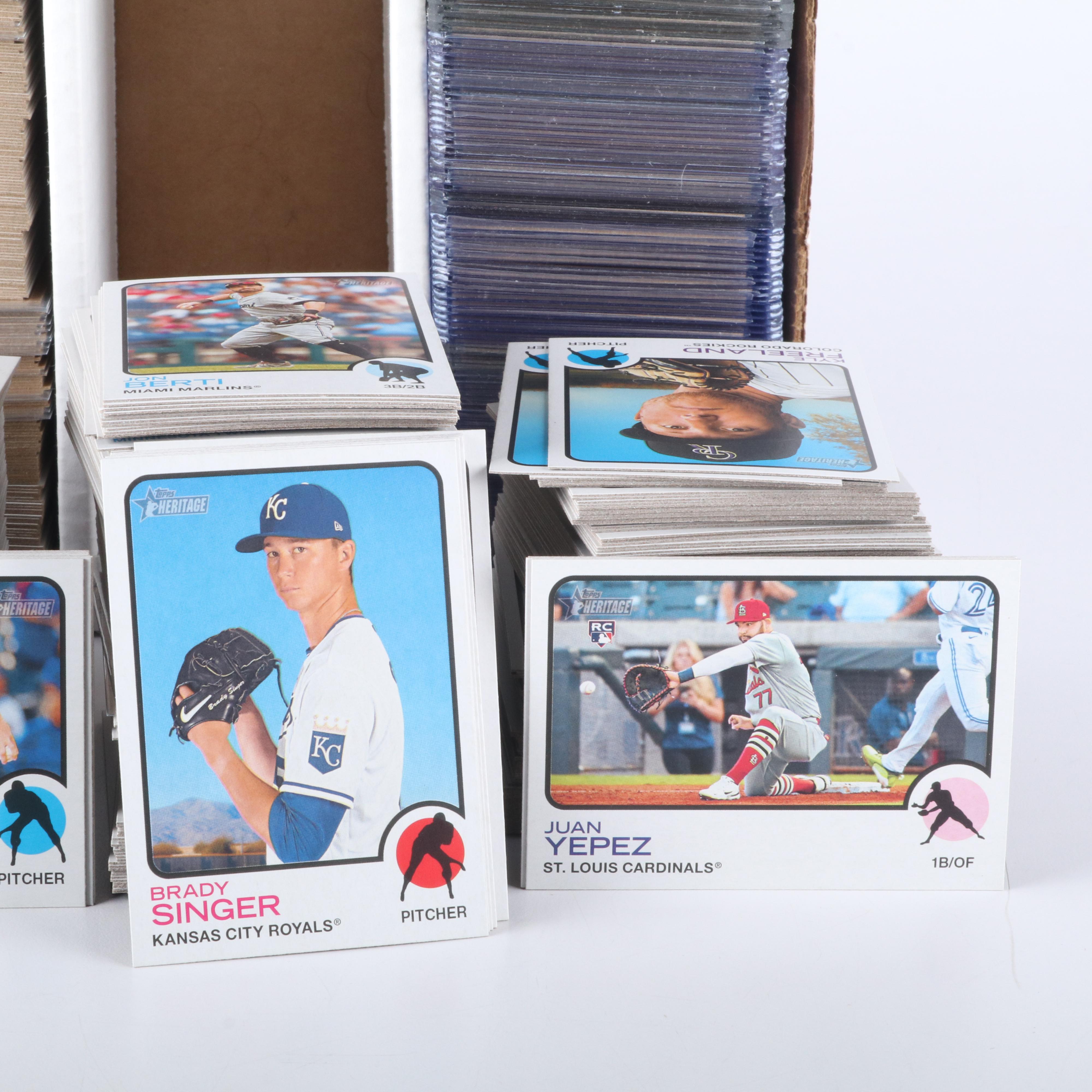 Two Boxes of 2007 and 2022 Topps Heritage Baseball Cards