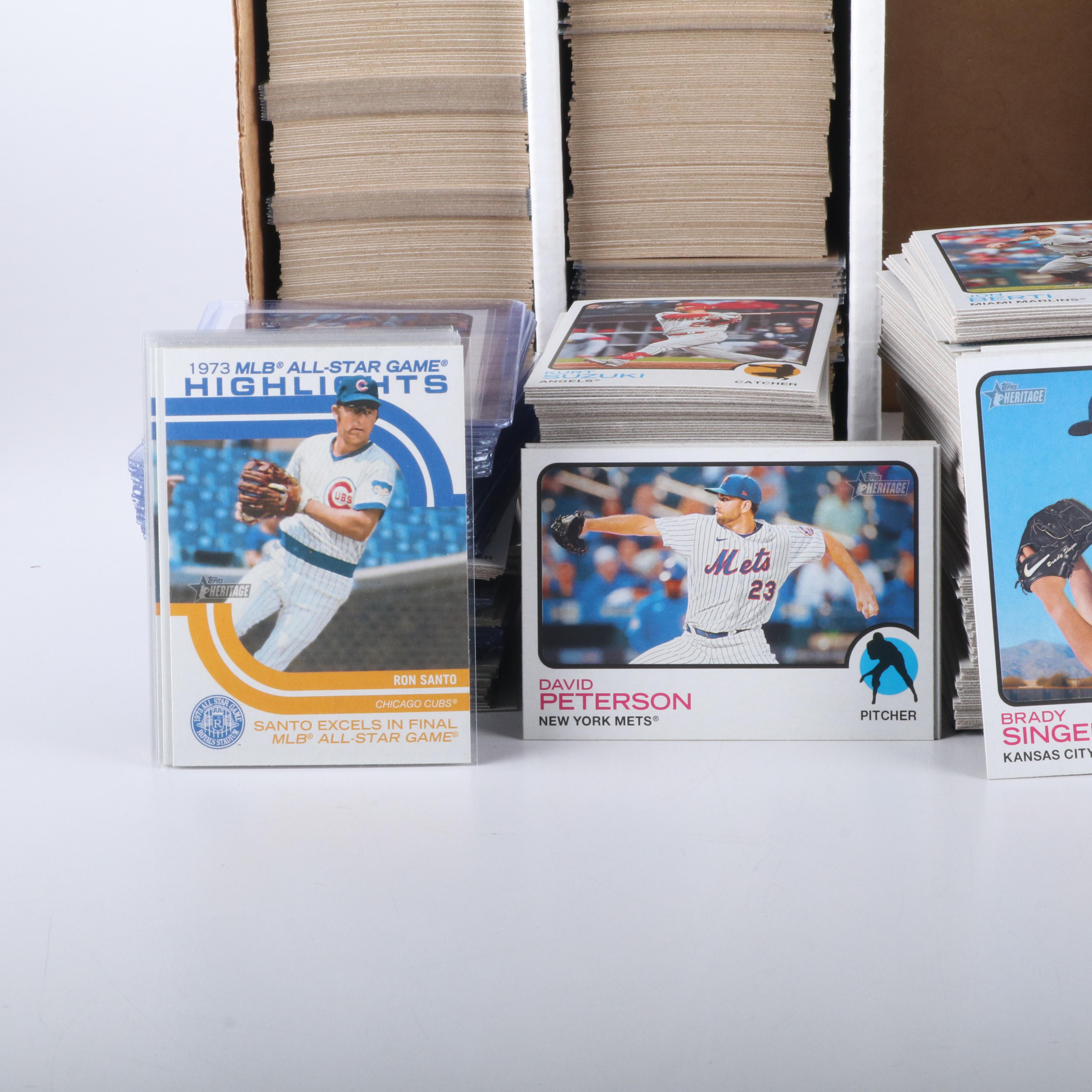 Two Boxes of 2007 and 2022 Topps Heritage Baseball Cards