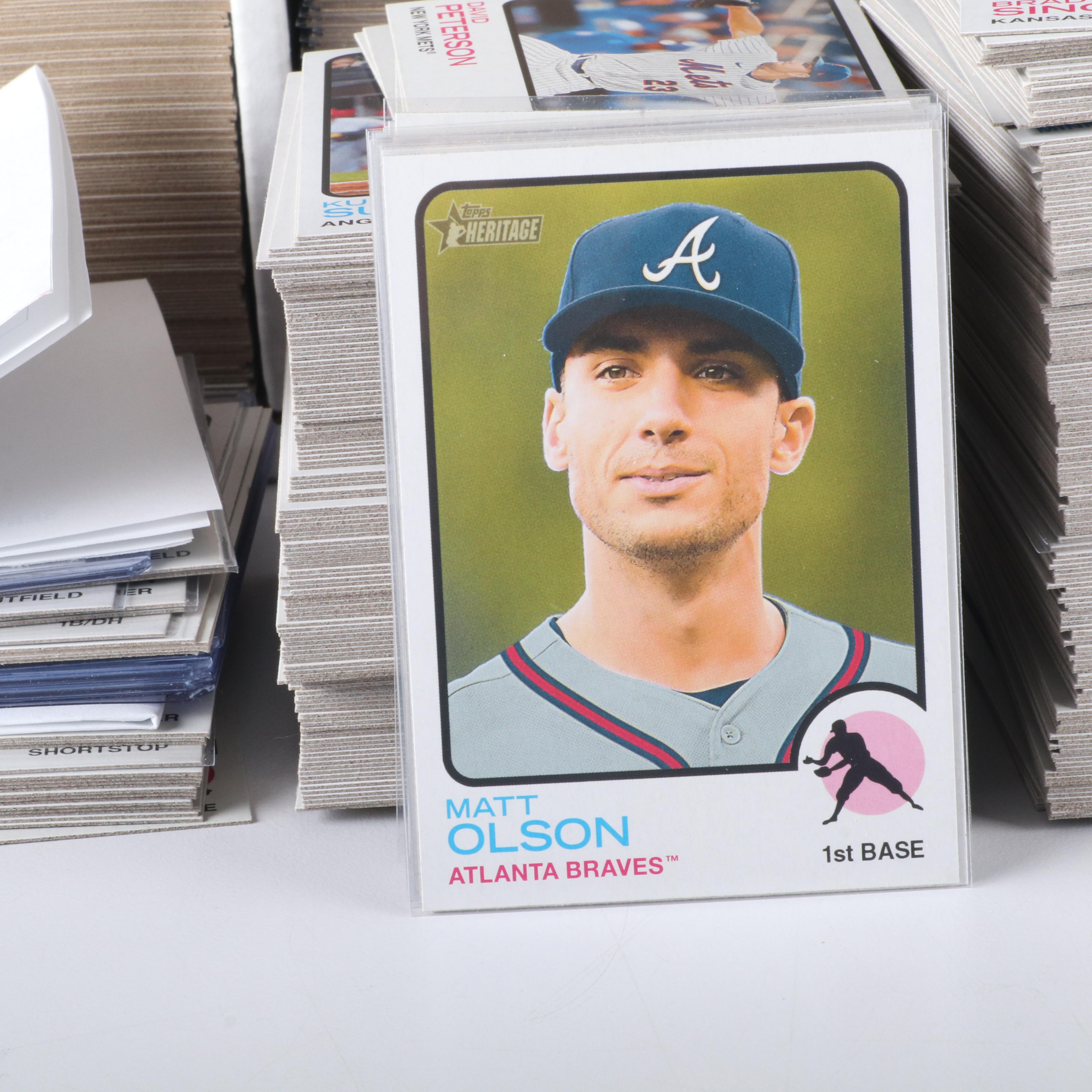 Two Boxes of 2007 and 2022 Topps Heritage Baseball Cards