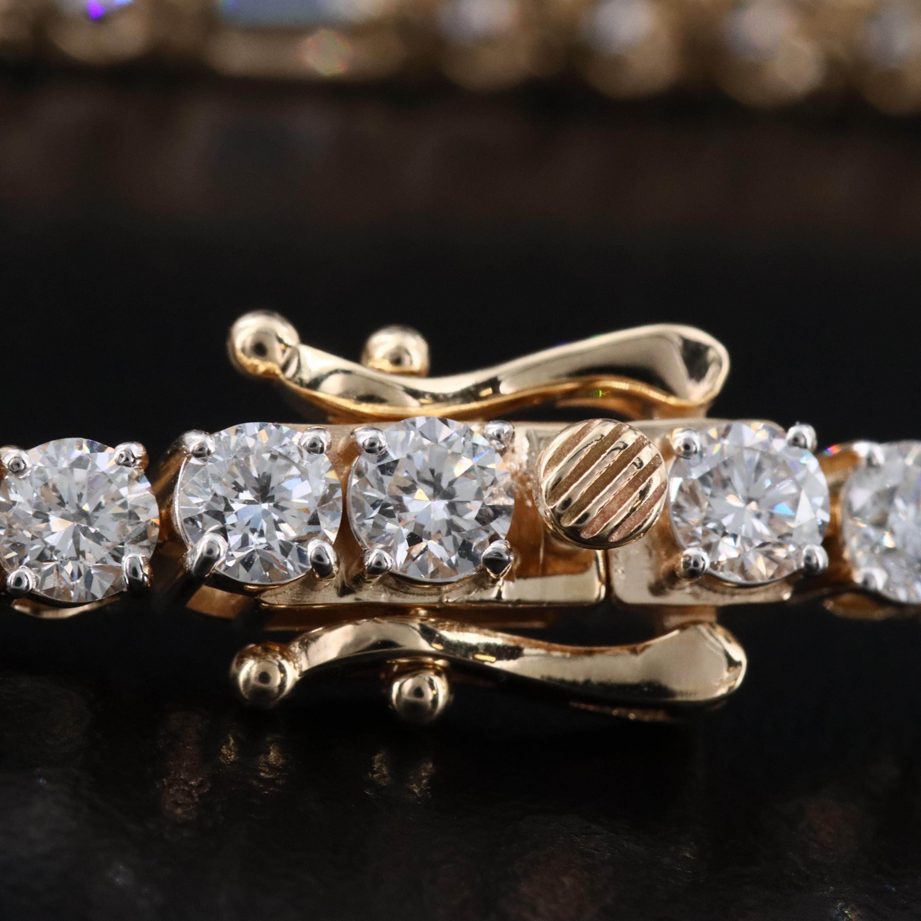 14K 6.33 CTW Lab Grown Diamond Line Bracelet