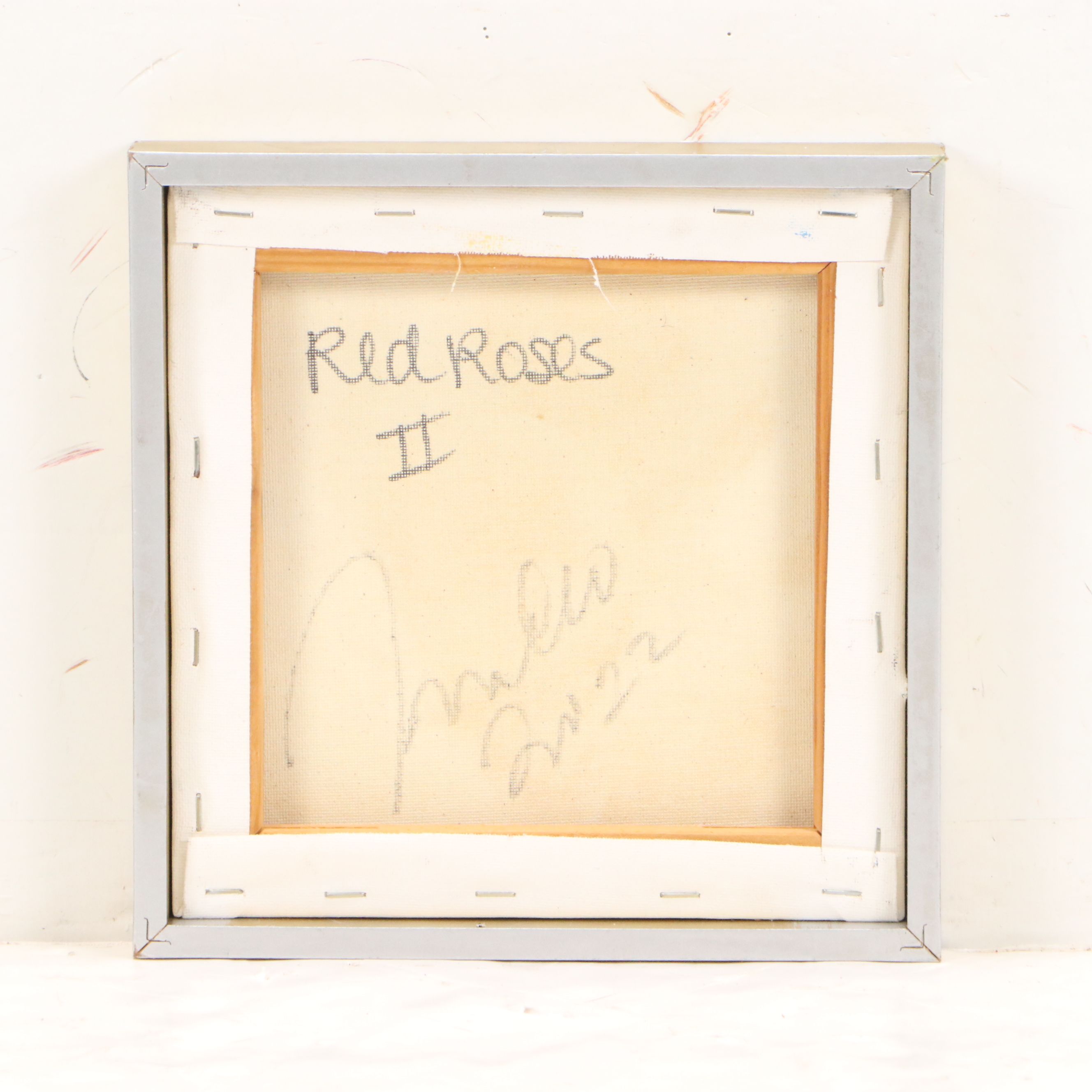 Jose Trujillo Oil Painting "Red Roses II," 2022