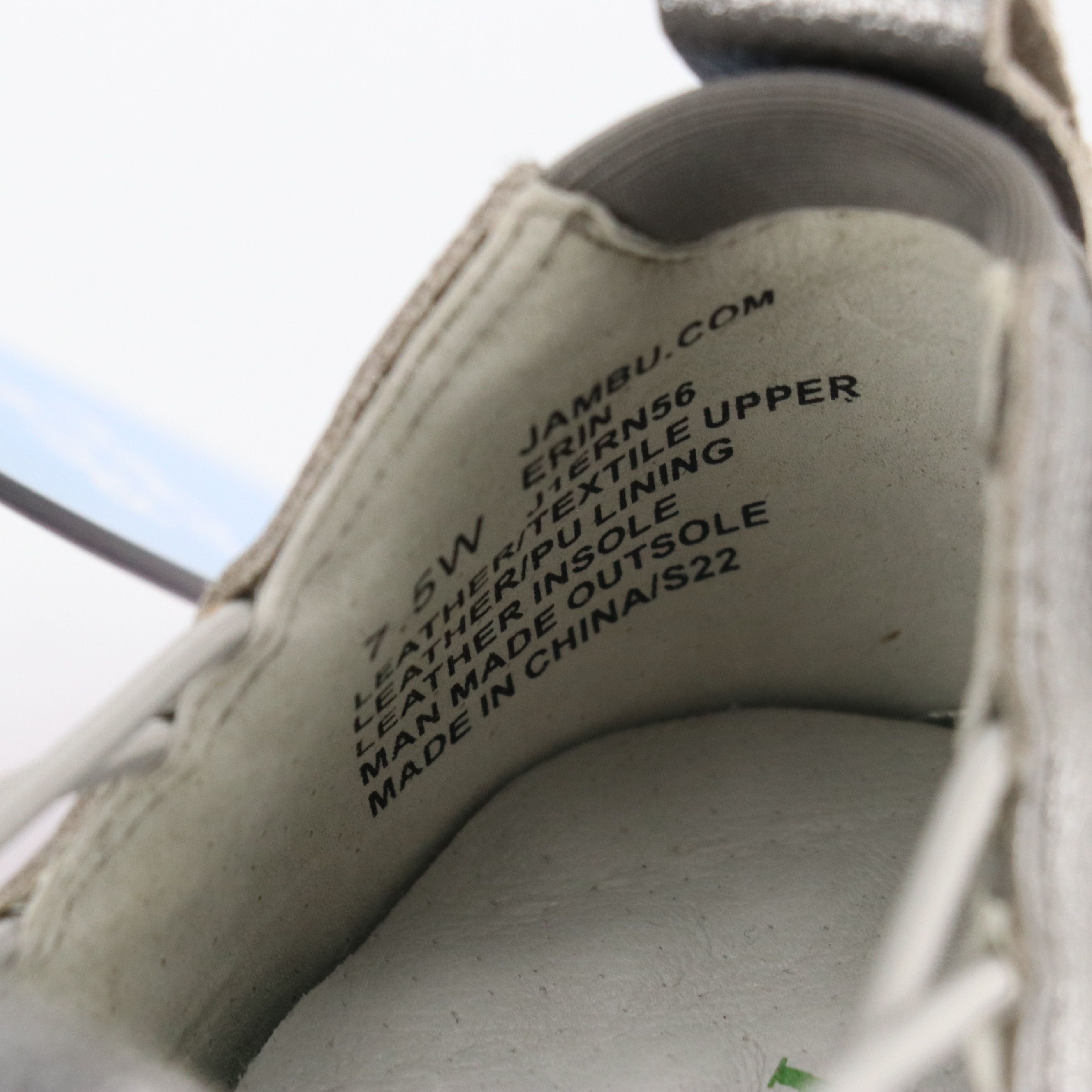 Jambu "Erin" Laser-Cut Grey Suede Slip-On Shoes