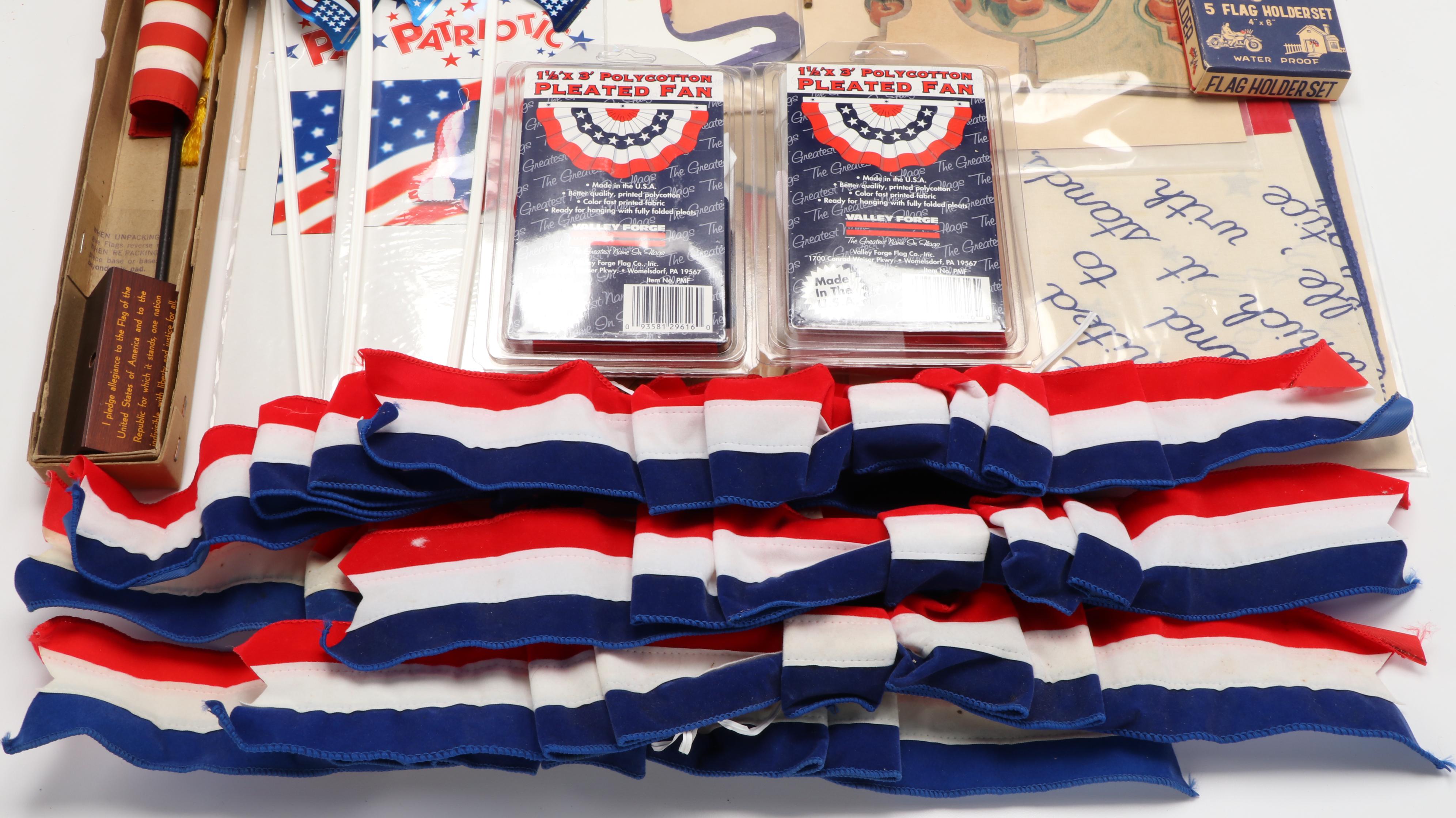 Valley Forge Flag Co. Pleated Fan Flags with More Fourth of July Décor