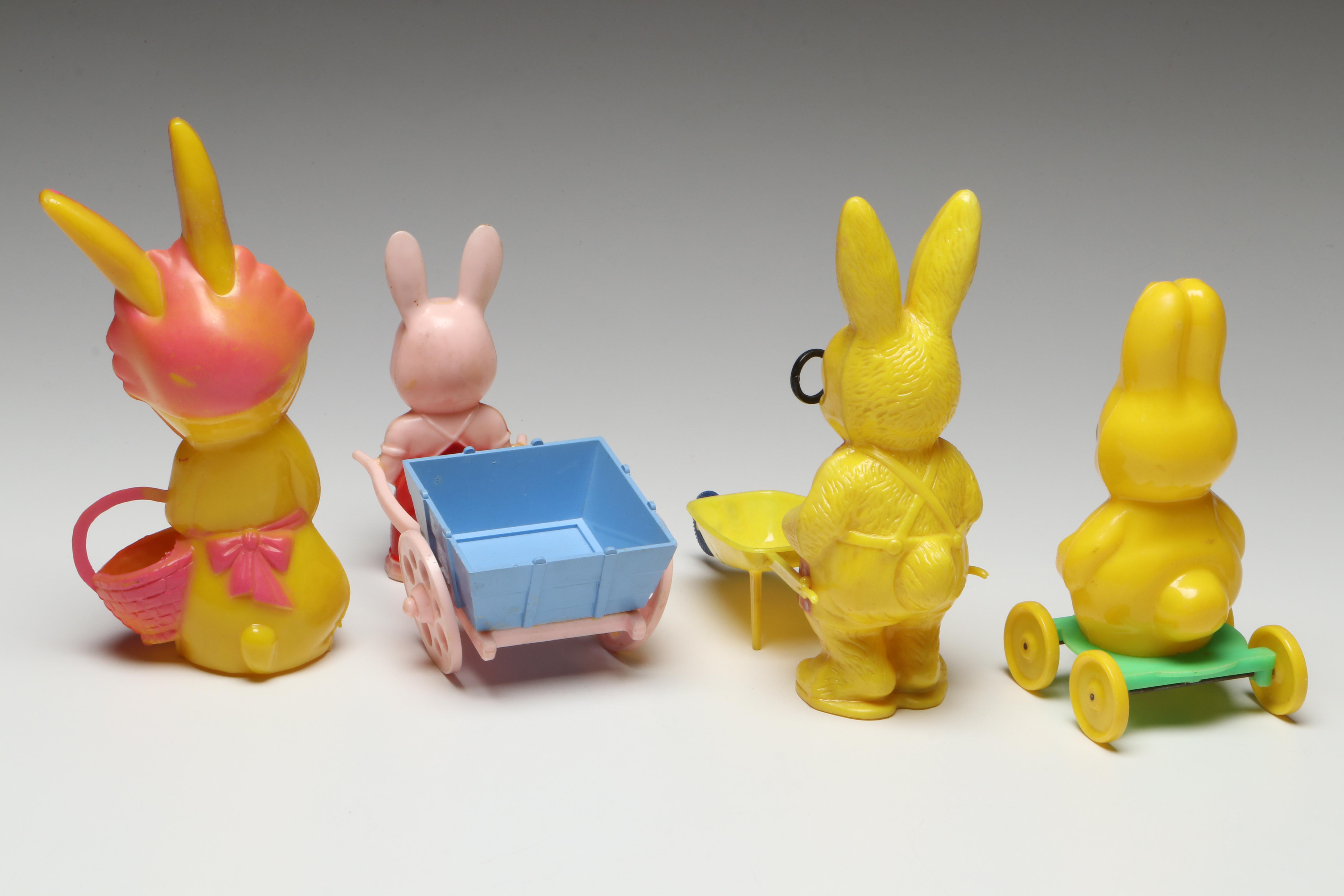 Knickerbocker, Ideal with Other Plastic Easter Toys, Candy Containers and More