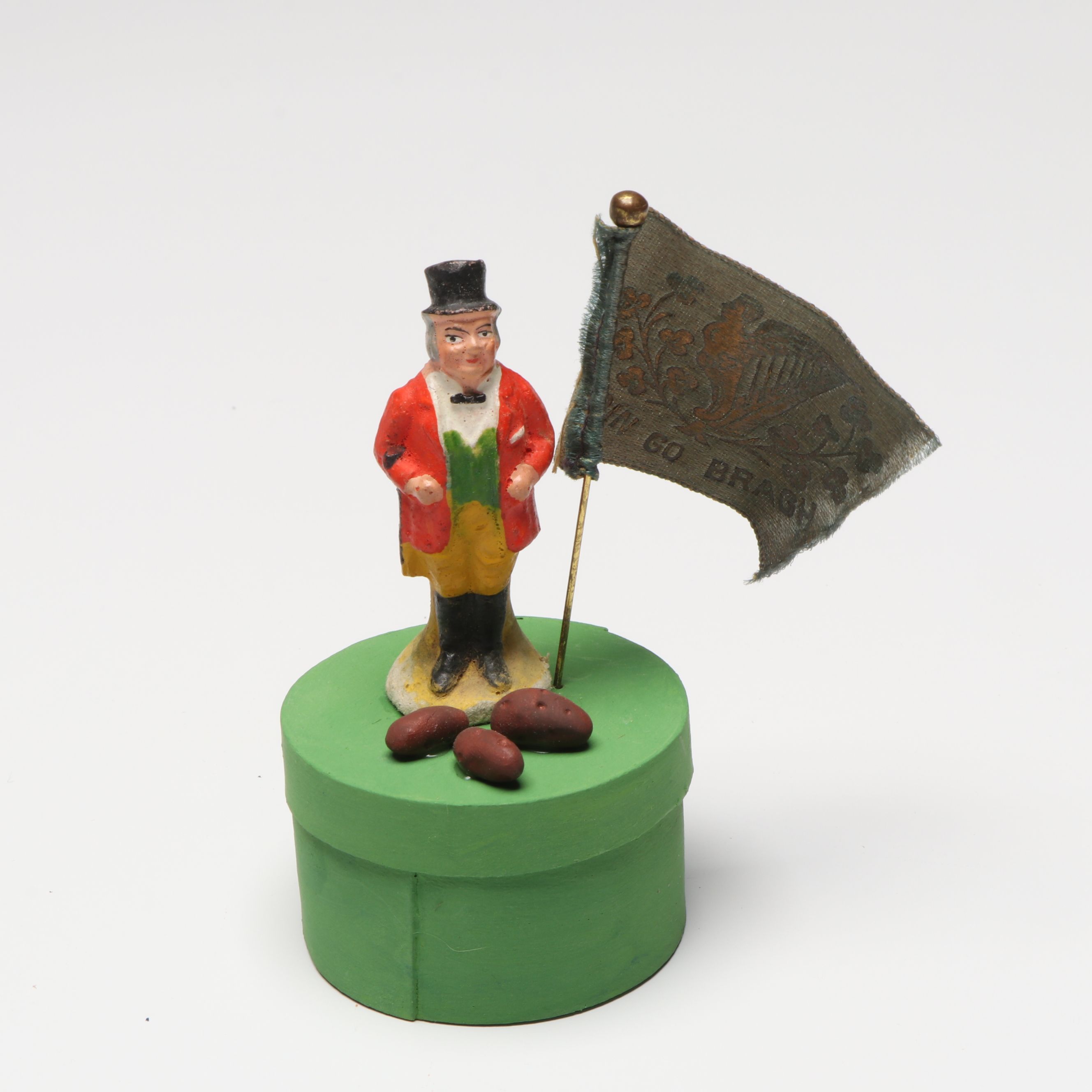 German with Other Papier-Mâché Saint Patrick's Day Candy Containers and Figures