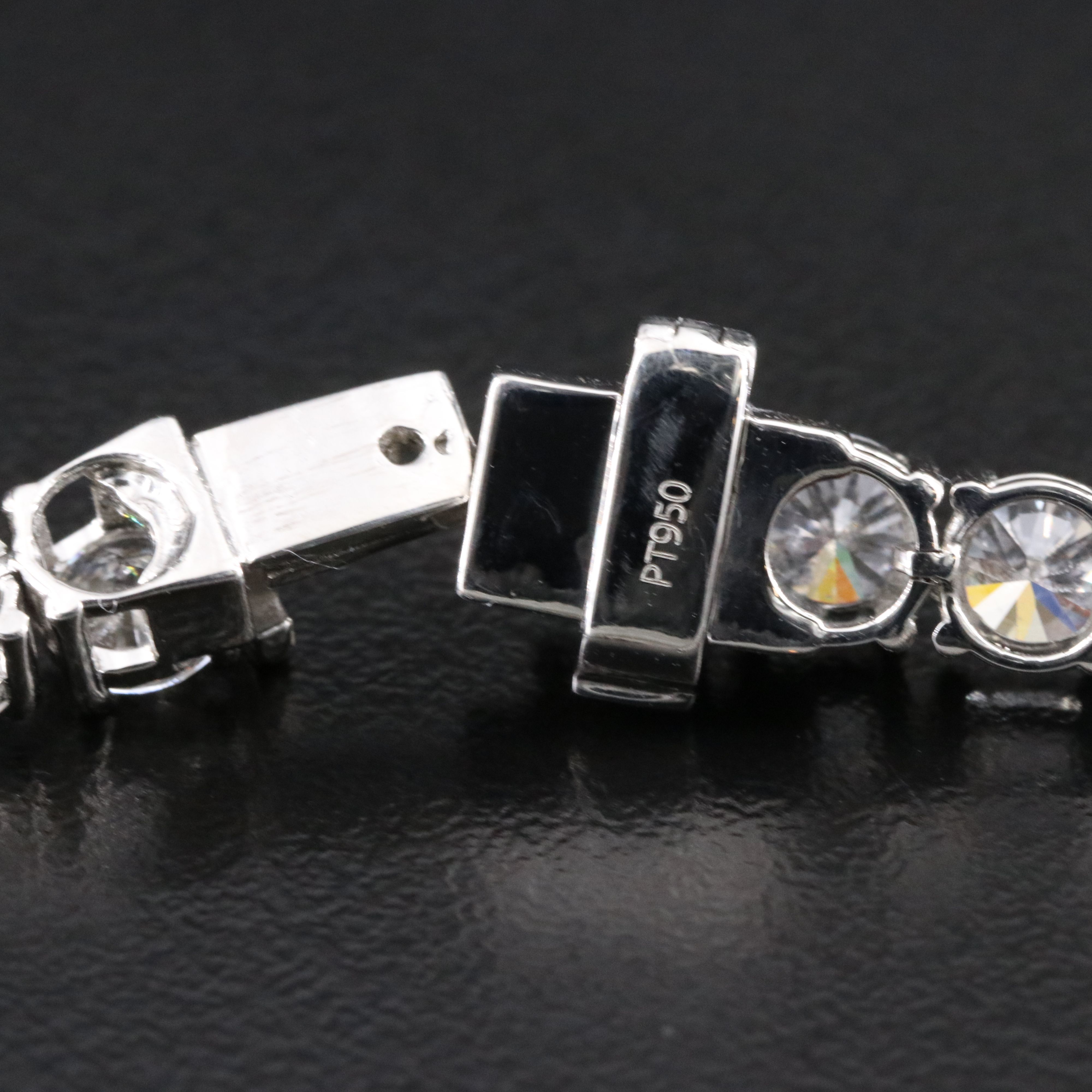 Platinum 14.48 CTW Lab Grown Diamond Line Bracelet