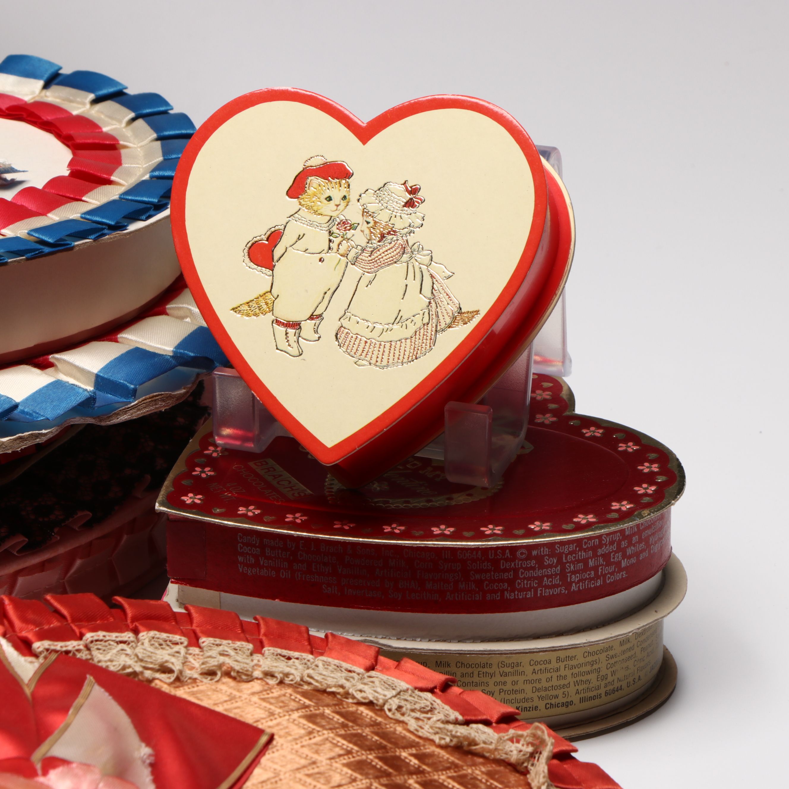 Vintage Ribbon and Lace Valentine's Day Chocolate Boxes and More