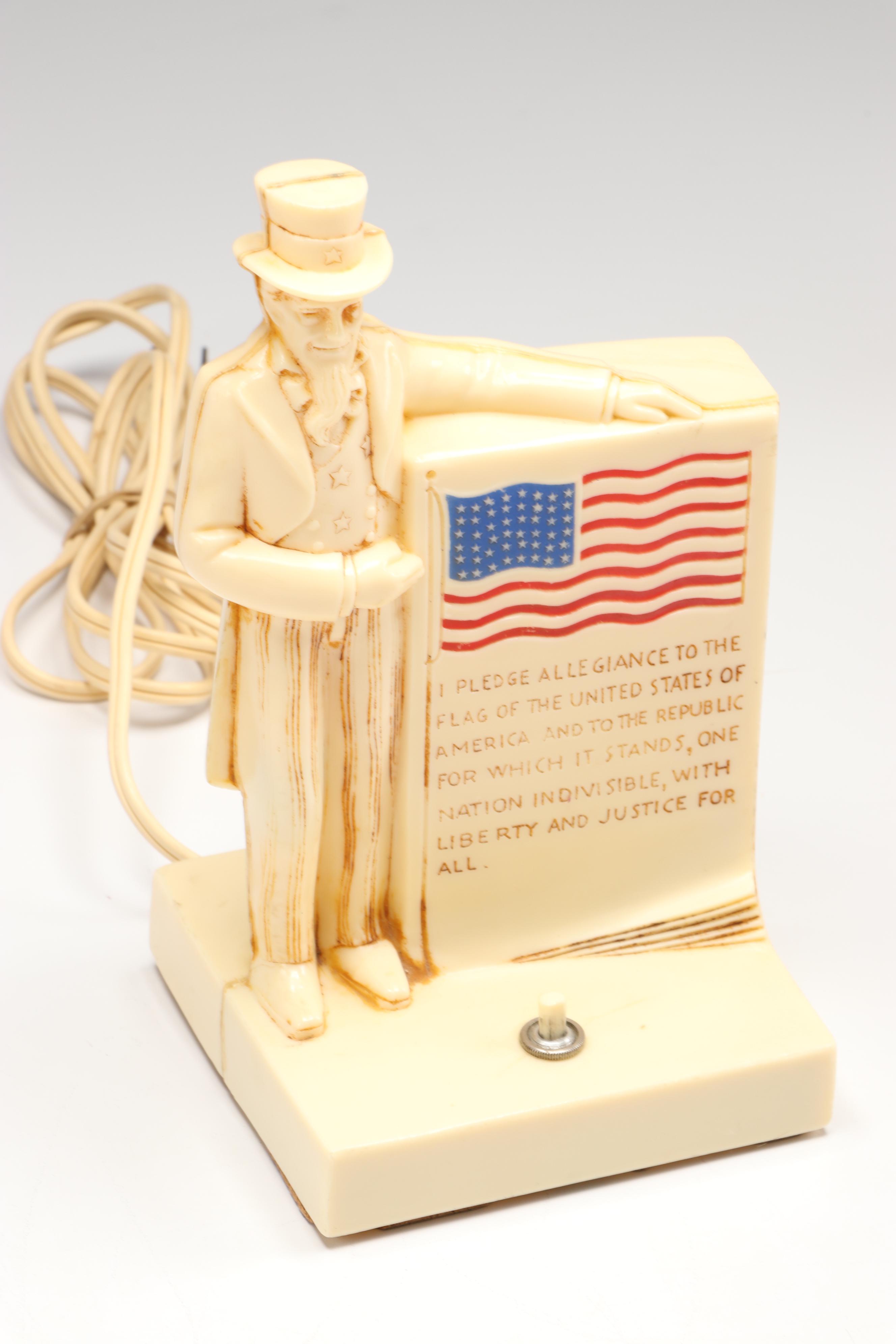 Enesco Cherished Teddies Uncle Sam Resin Figurine with Other Uncle Sam Décor