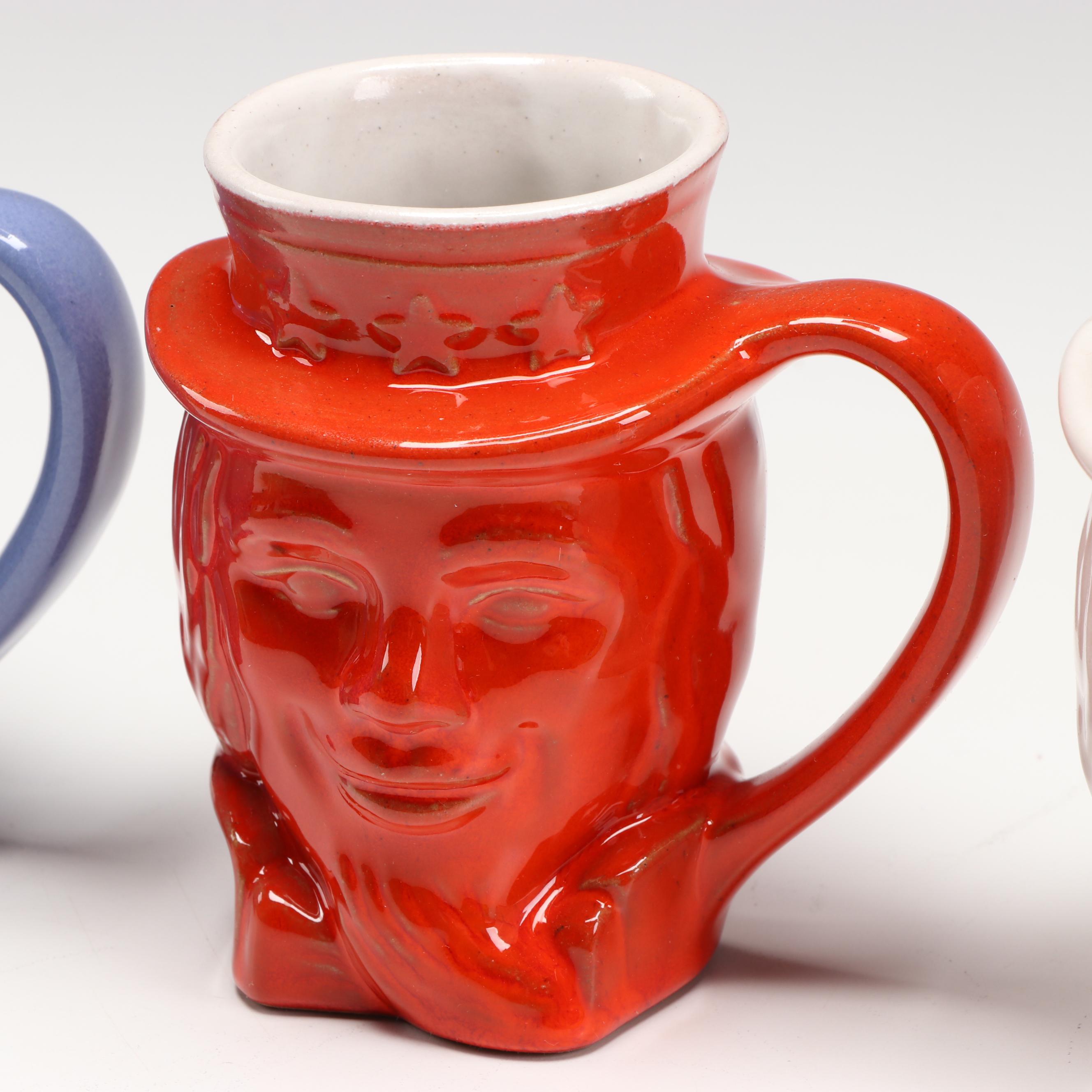 Enesco Cherished Teddies Uncle Sam Resin Figurine with Other Uncle Sam Décor