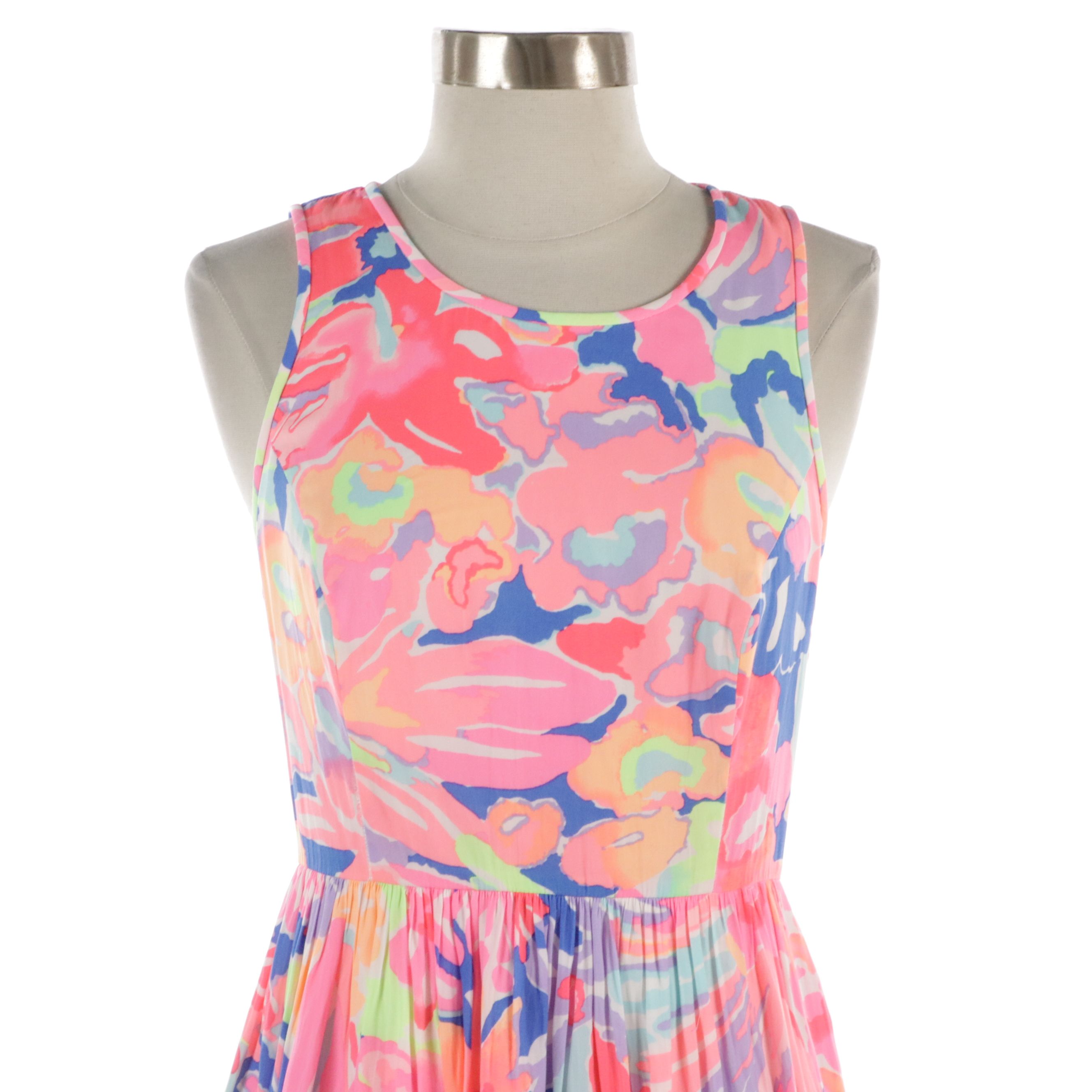 Lilly Pulitzer Floral Printed Polyester Sundress