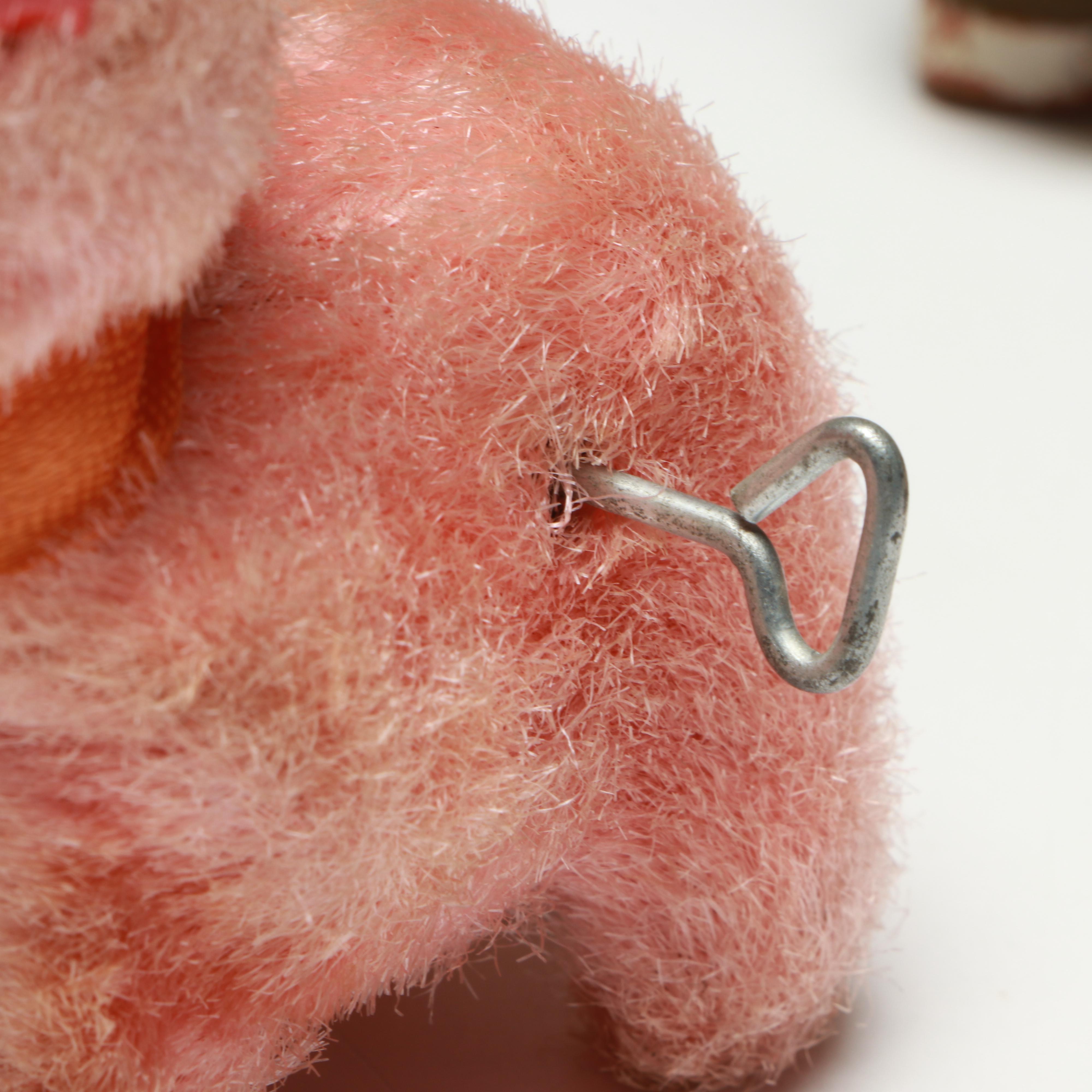 Easter Bunny Wind-Up Toy with Candy Containers and More, Mid-20th Century